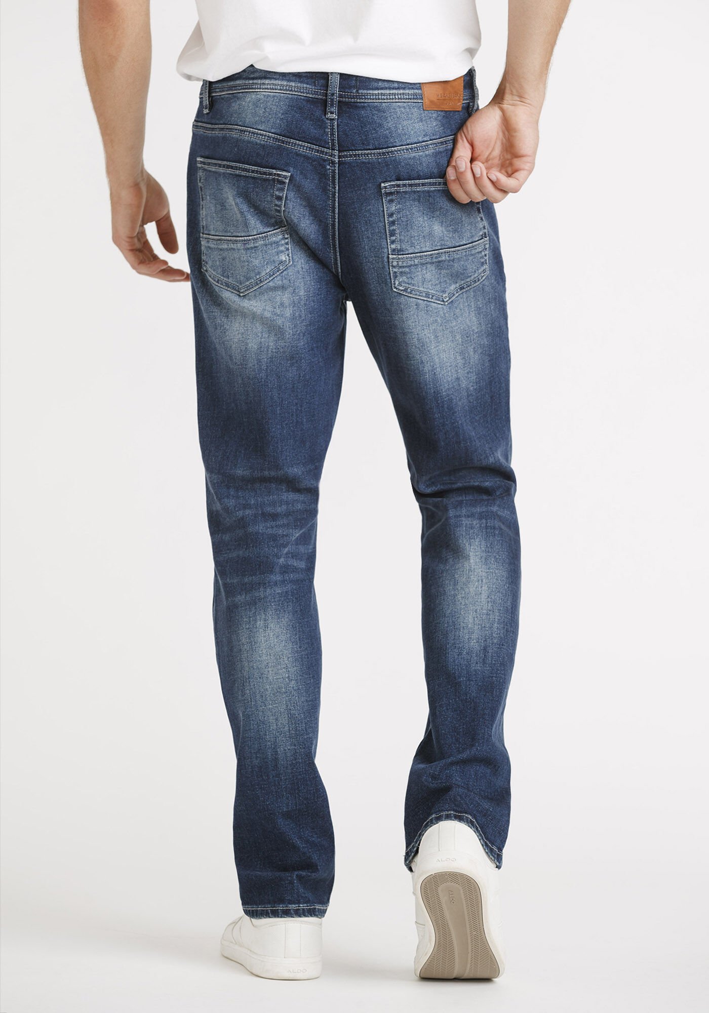 Mens dark blue hot sale slim fit jeans