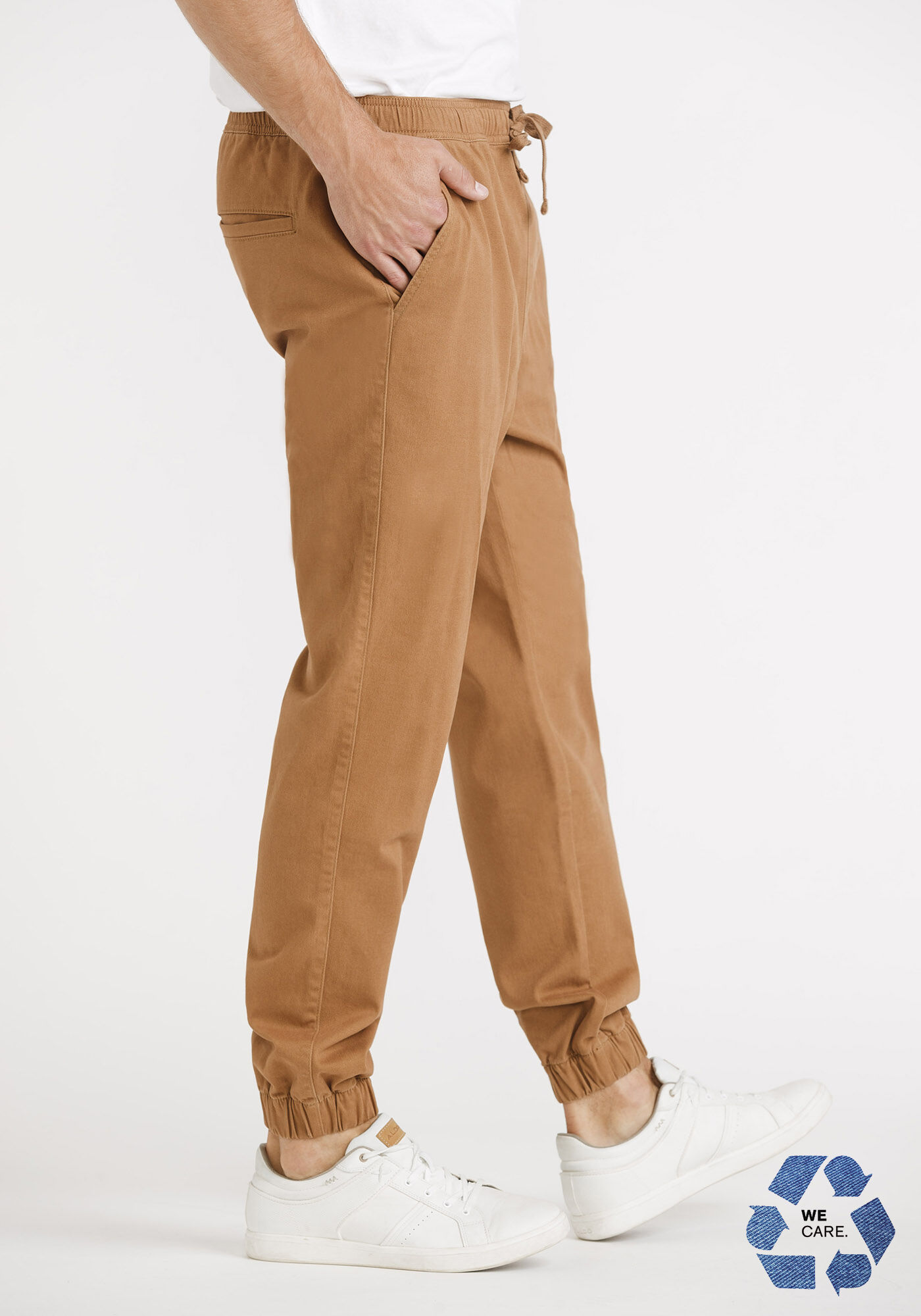 Mens big and on sale tall twill joggers