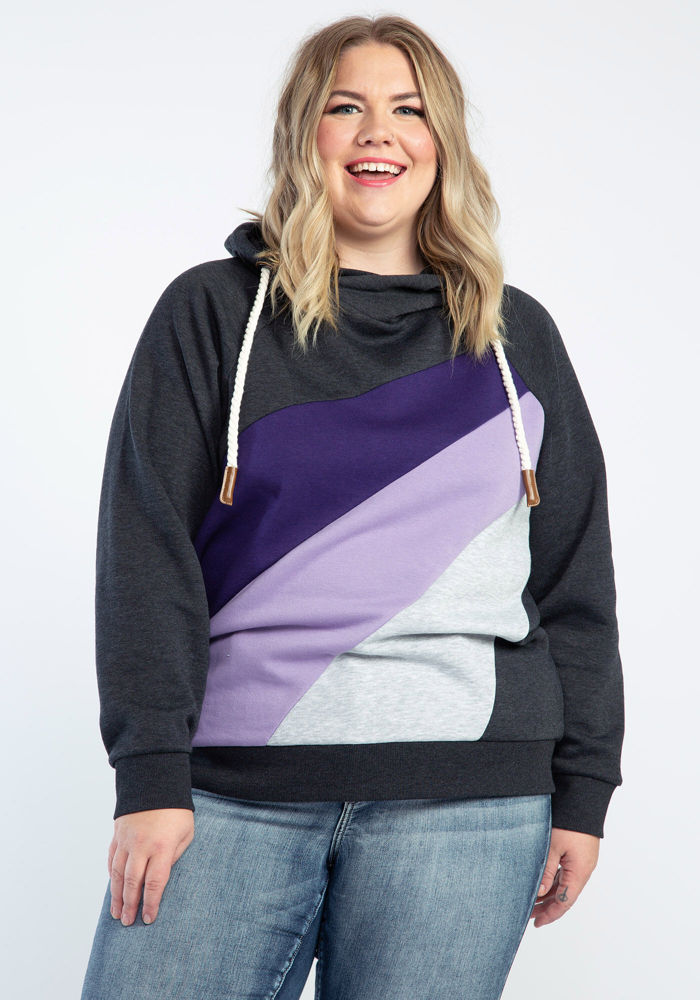 Womens colour block discount hoodie