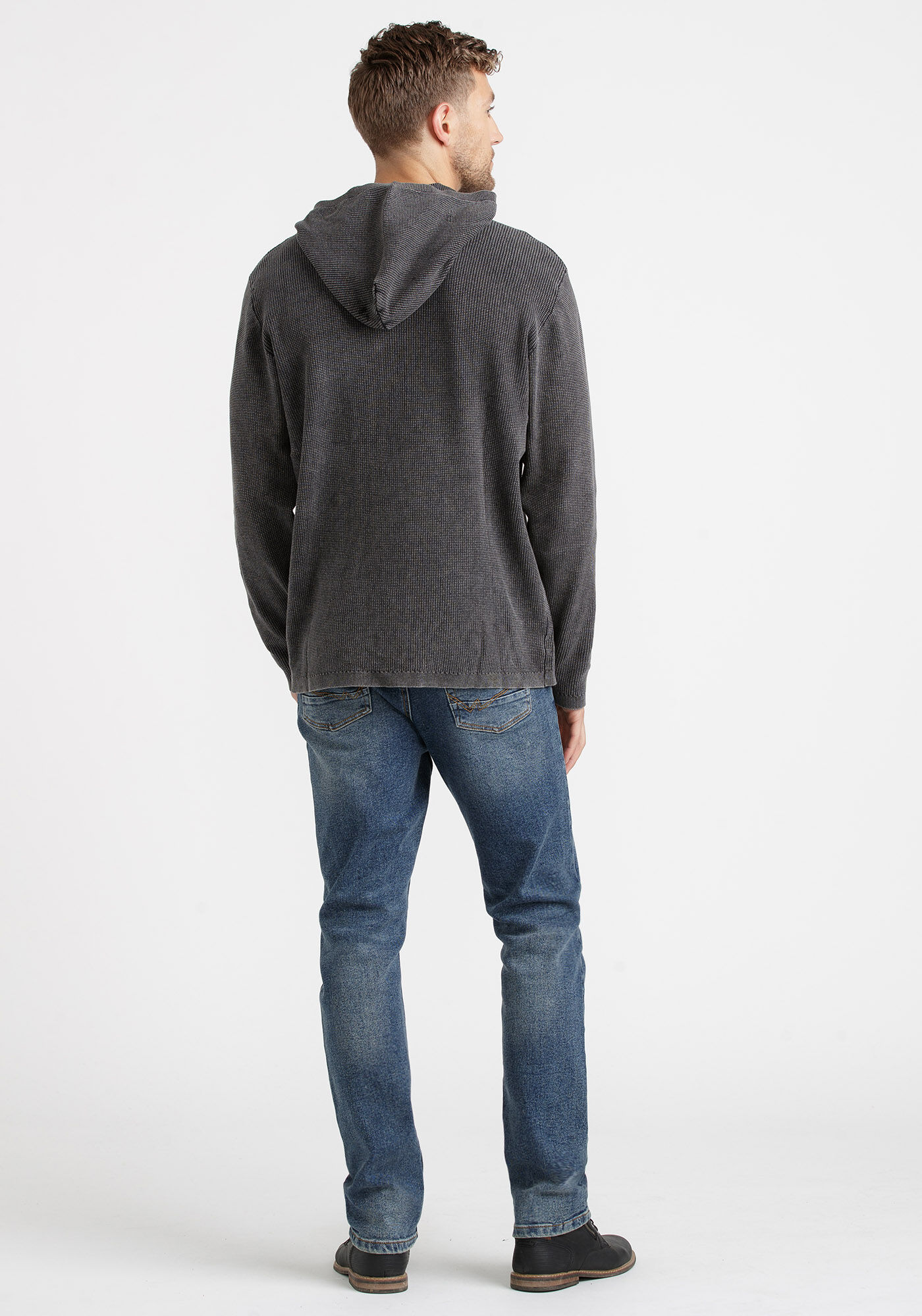 Hooded deals waffle henley