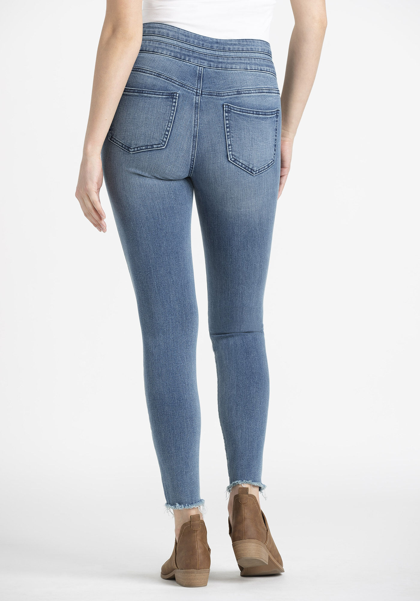 Women's raw sale hem skinny jeans