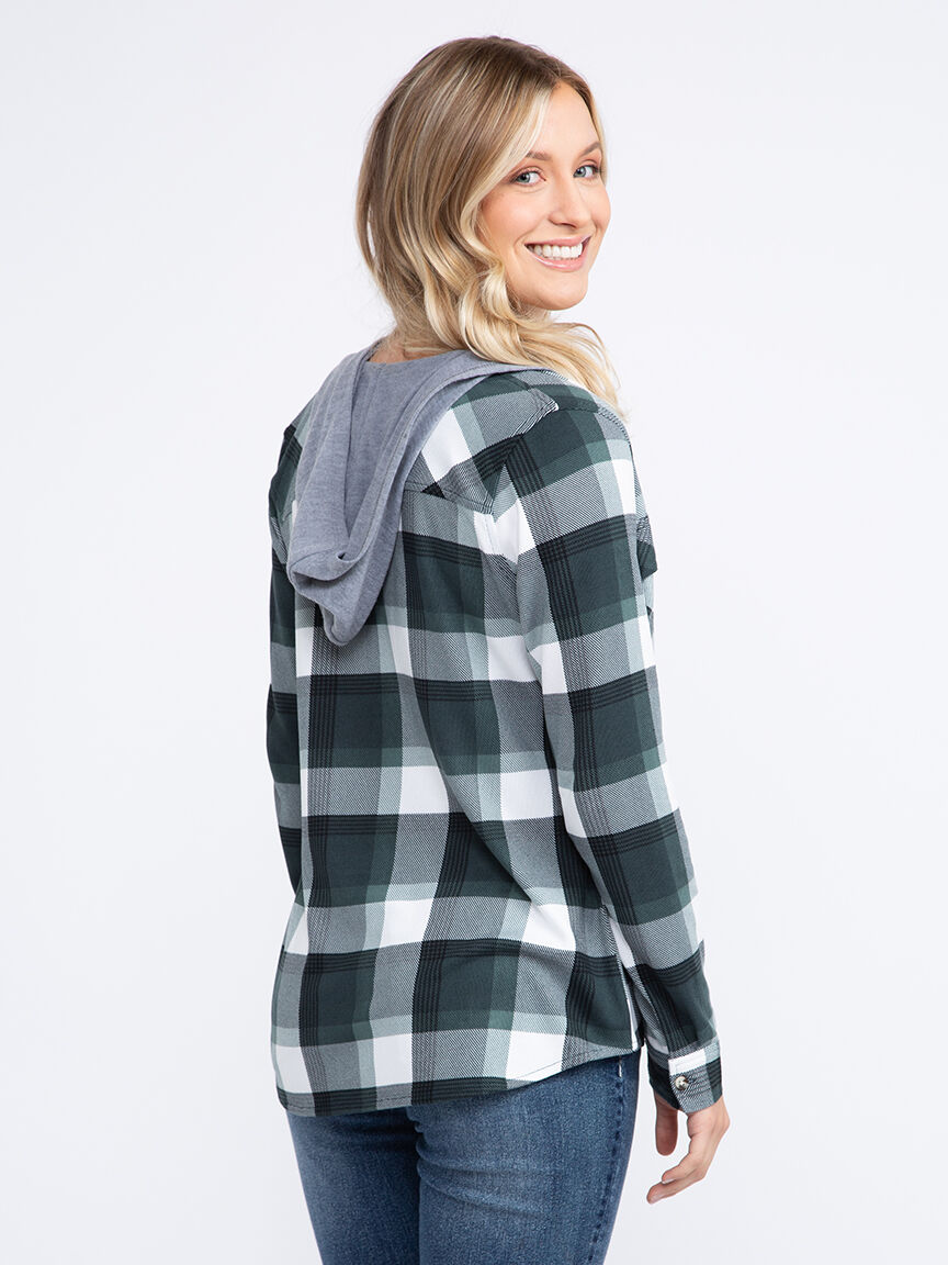 Flannel pullover store women's