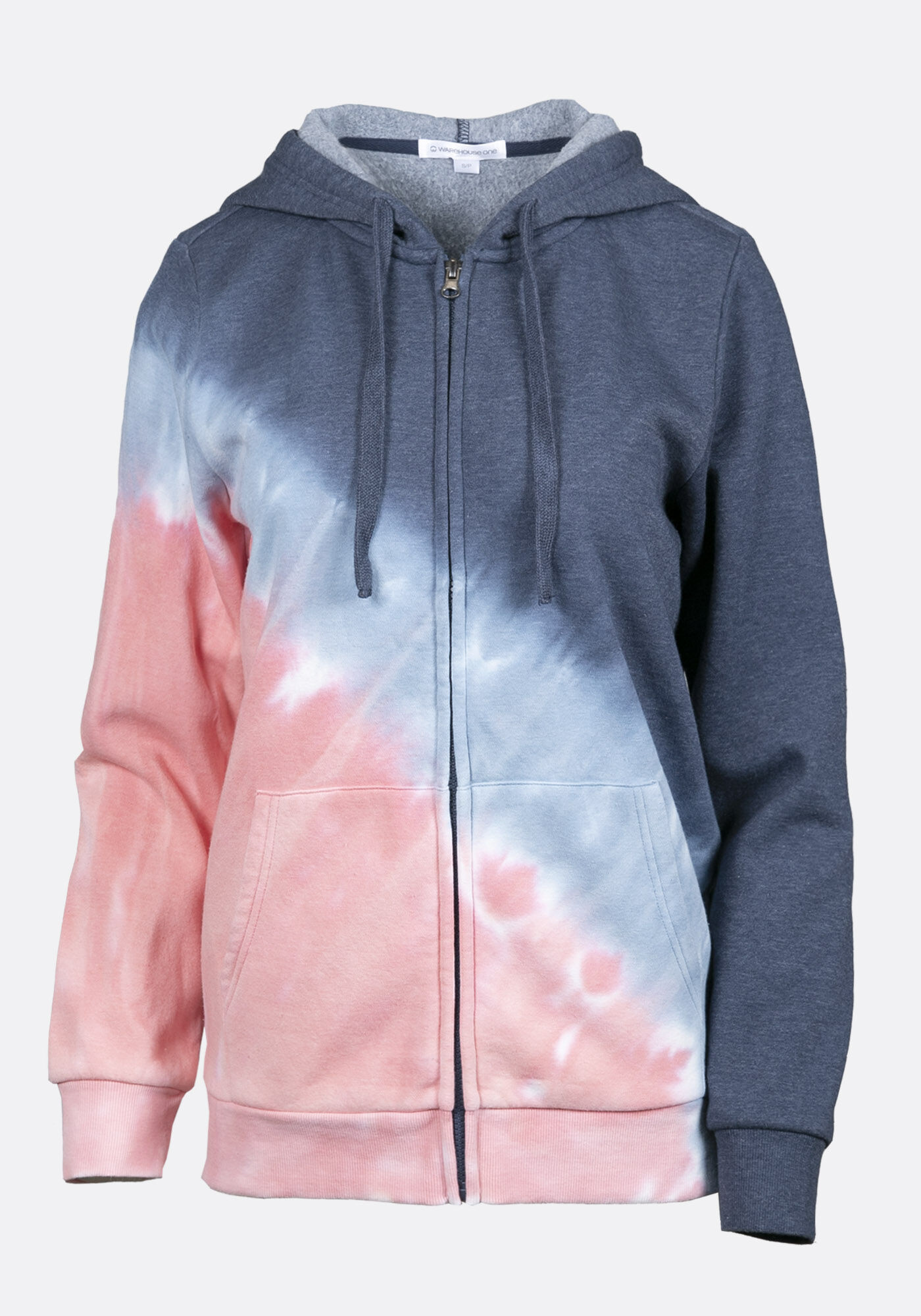 Ombre zip up clearance hoodie