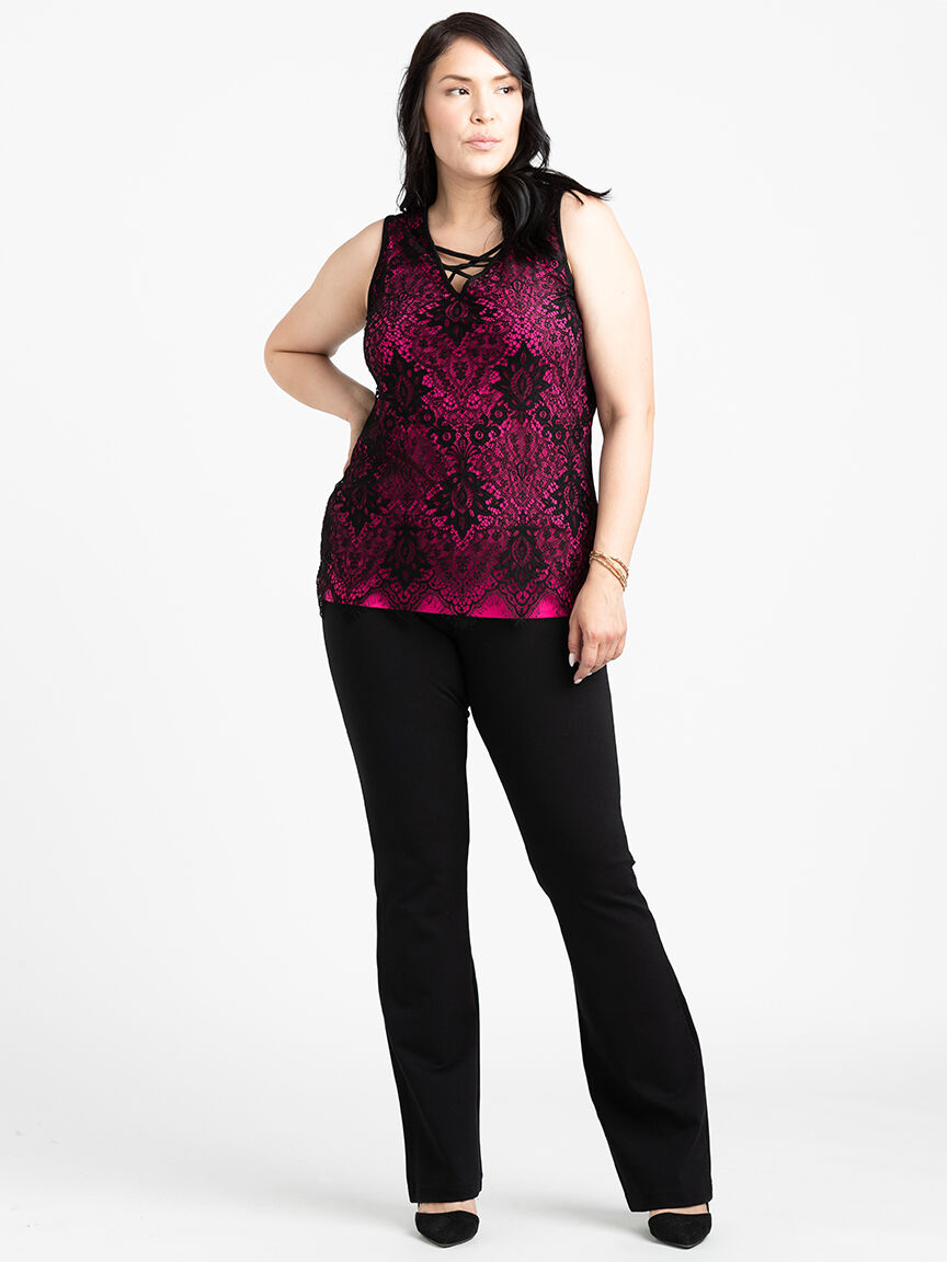 Plus size lace clearance tank