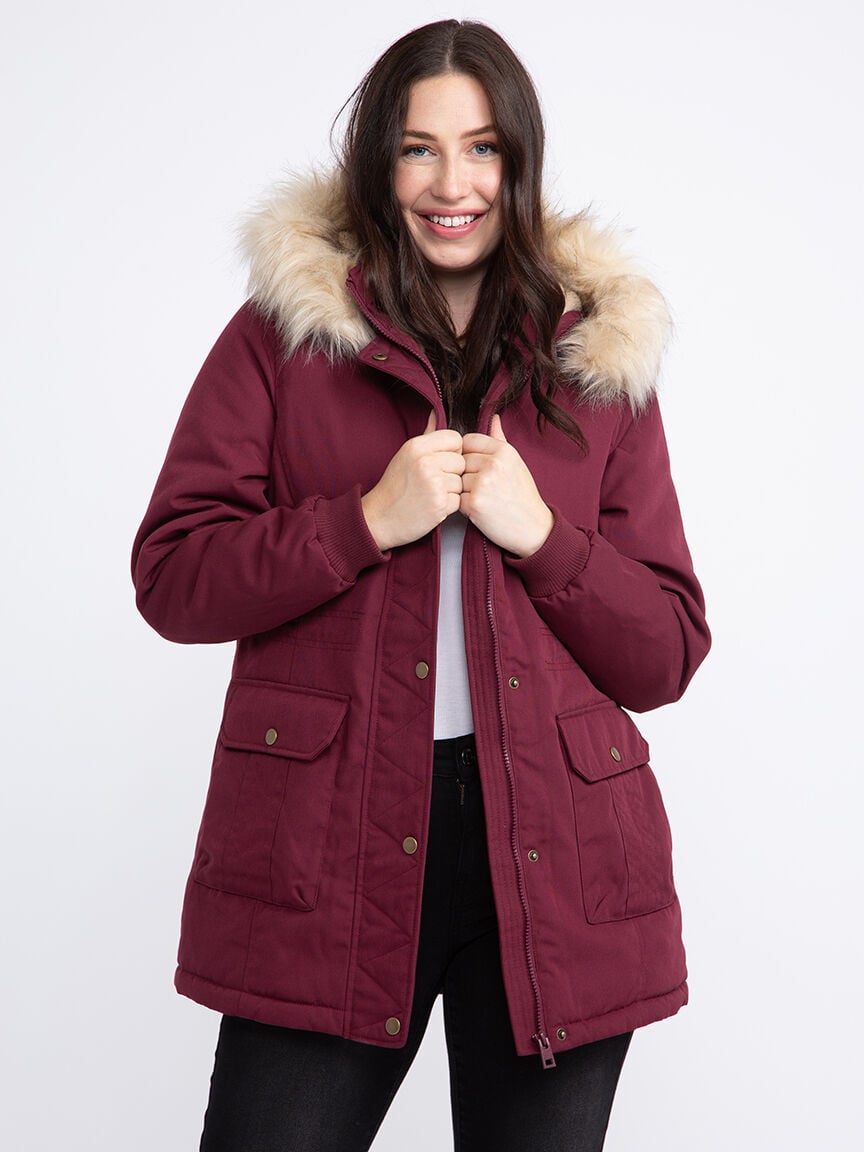 Sherpa lined hotsell anorak jacket women's