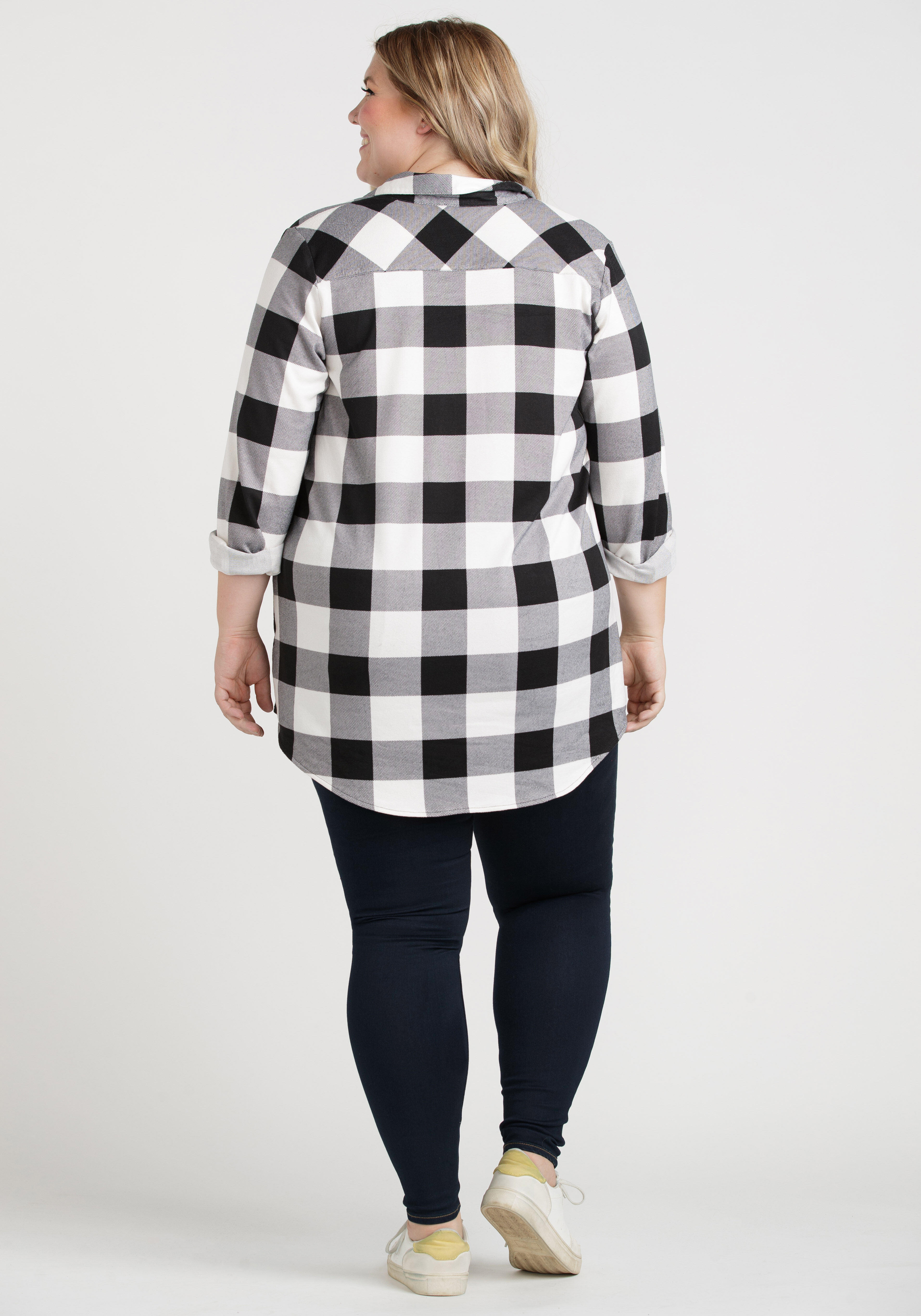 Plaid long clearance shirts for leggings