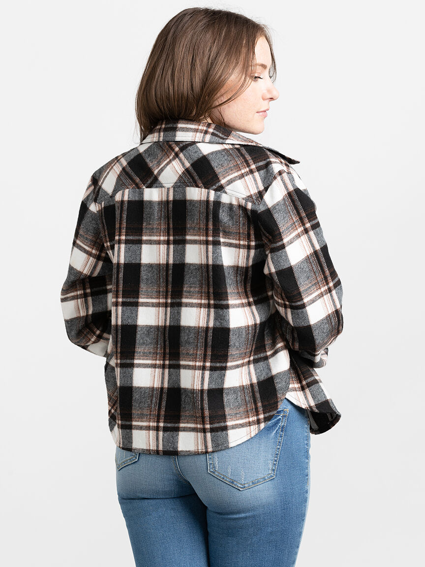 How to wear clearance a checked shirt female