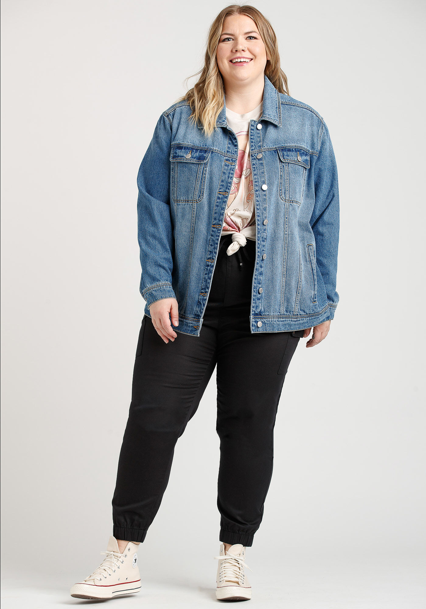 Boyfriend denim outlet jacket black