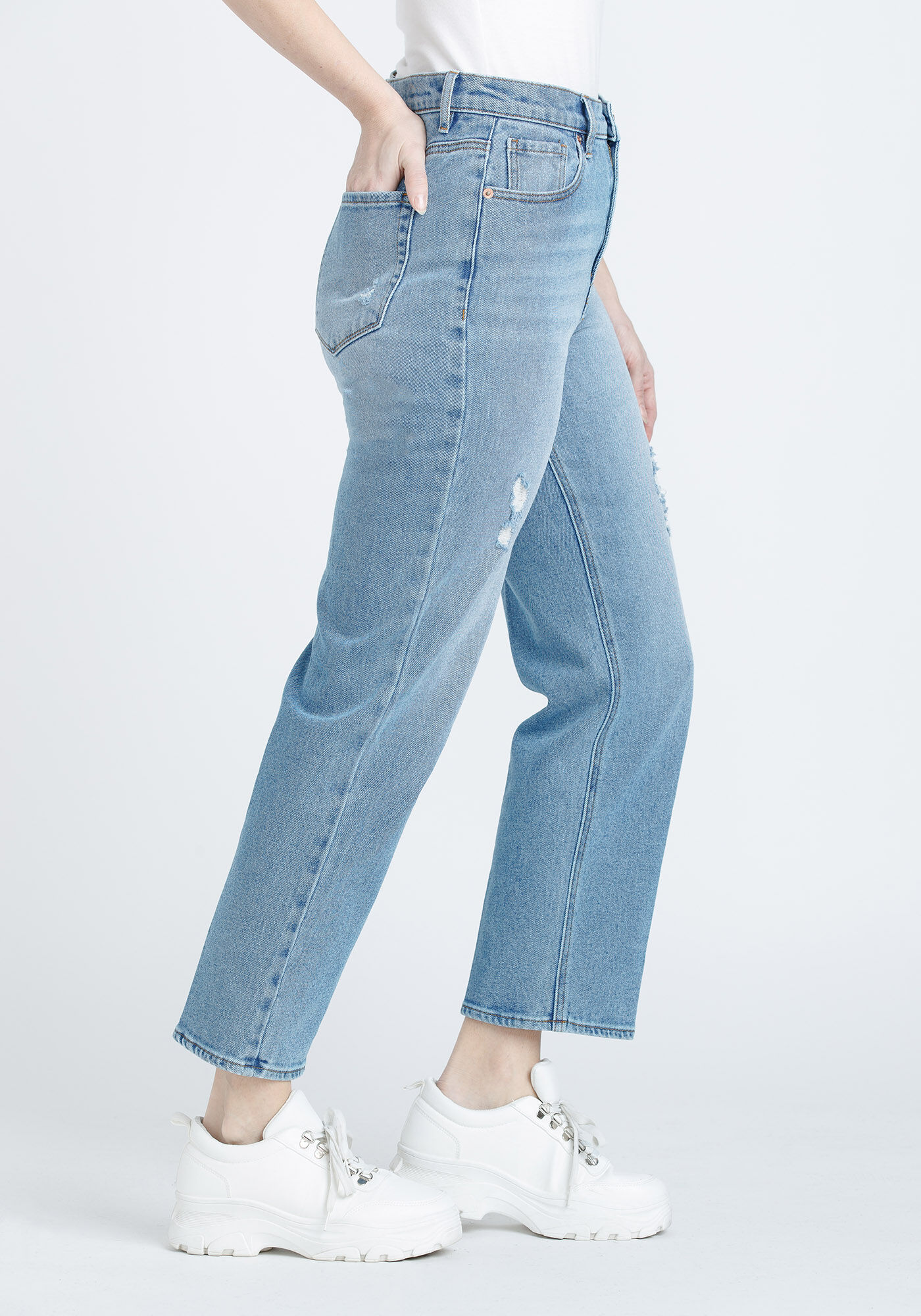 Gap high rise straight hot sale crop