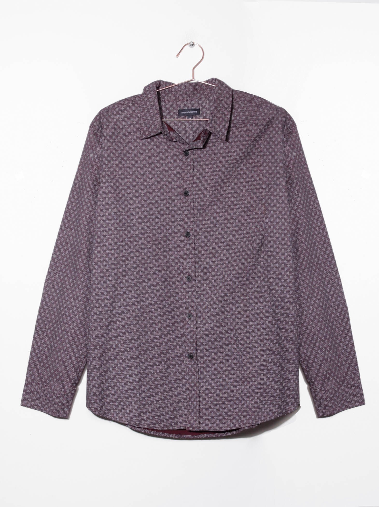 Mens sale burgundy shirt