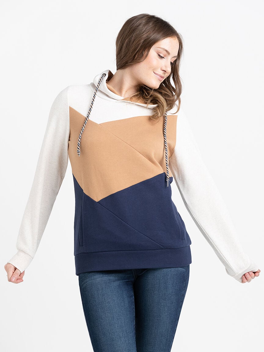 Colour block outlet sweatshirt womens