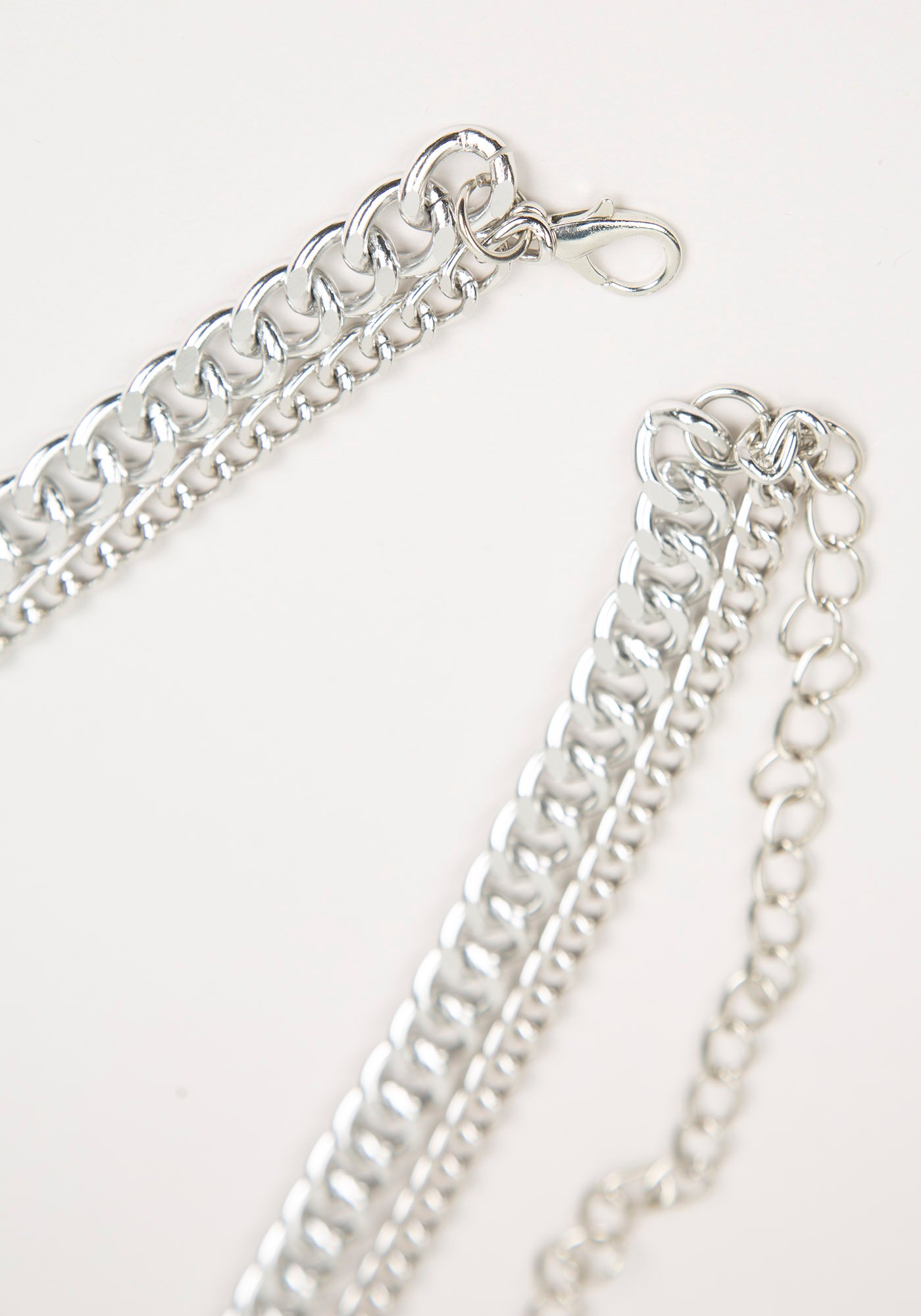 Women's Double Chain Silver Belt