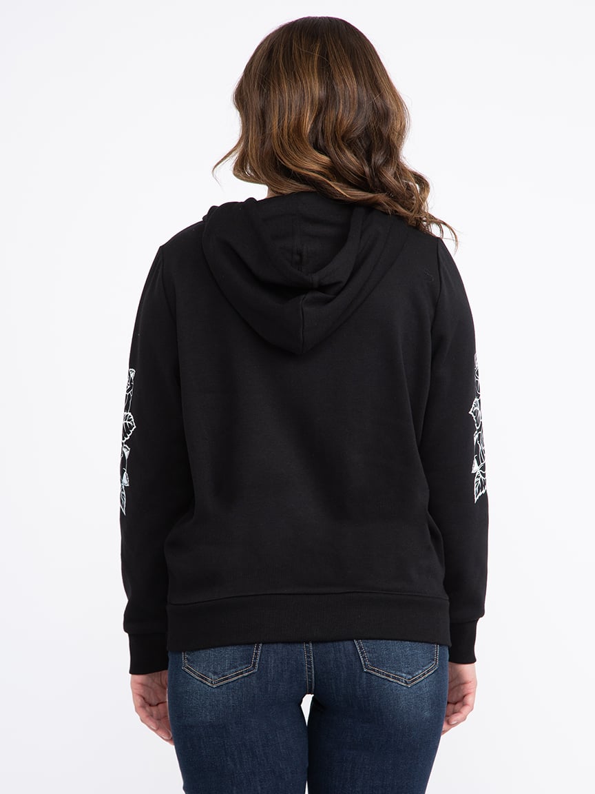 Women's Skull Zip Hoodie