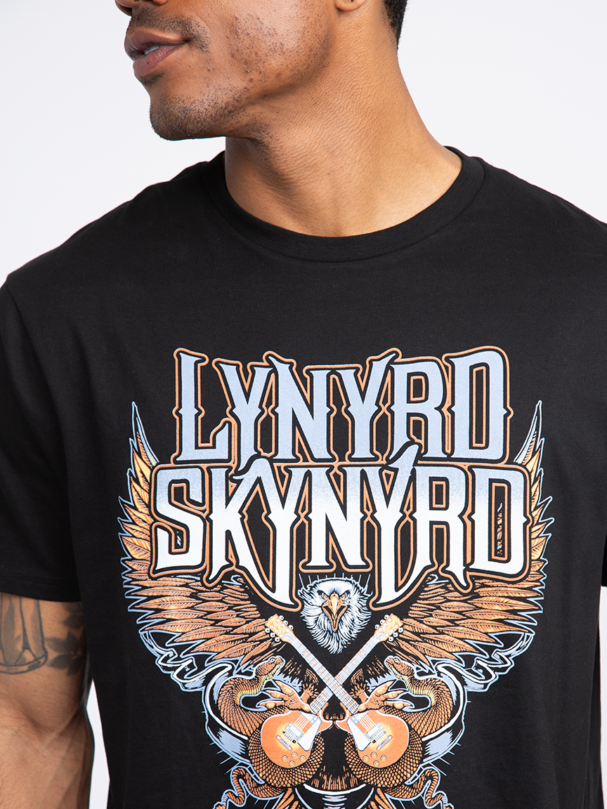 Men s lynyrd skynyrd tee Warehouse One Black XL