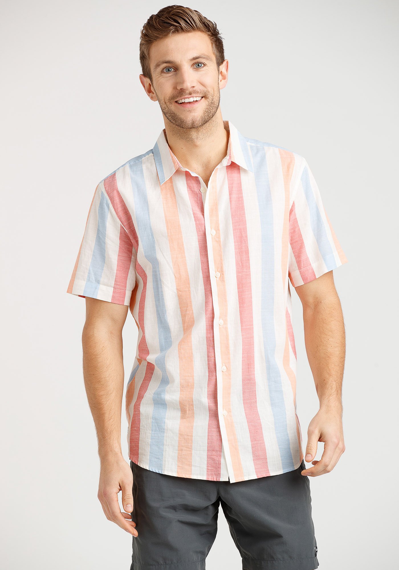 Men's Multicolour Striped Shirt