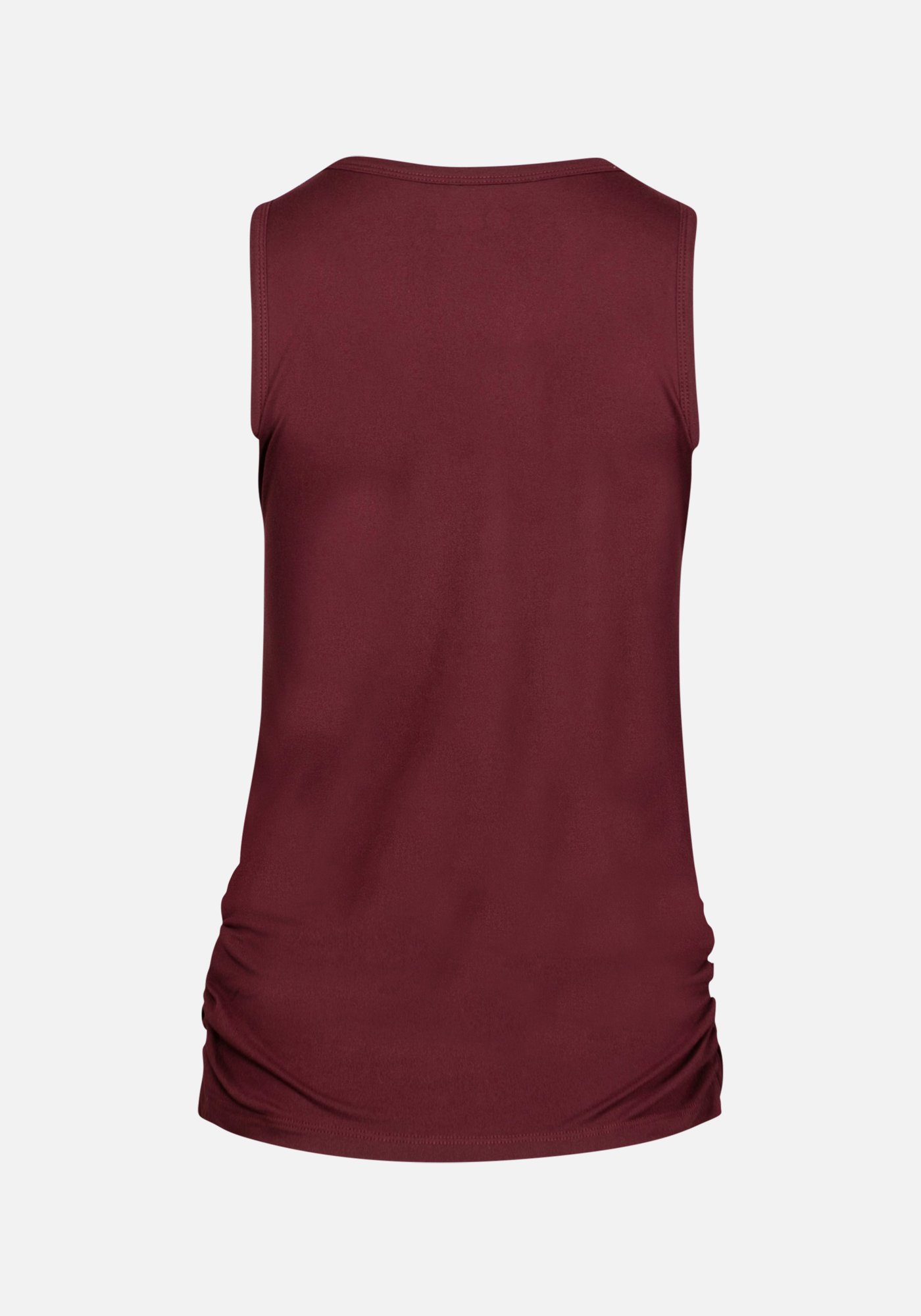 Women's V Neck Side Ruched Tank