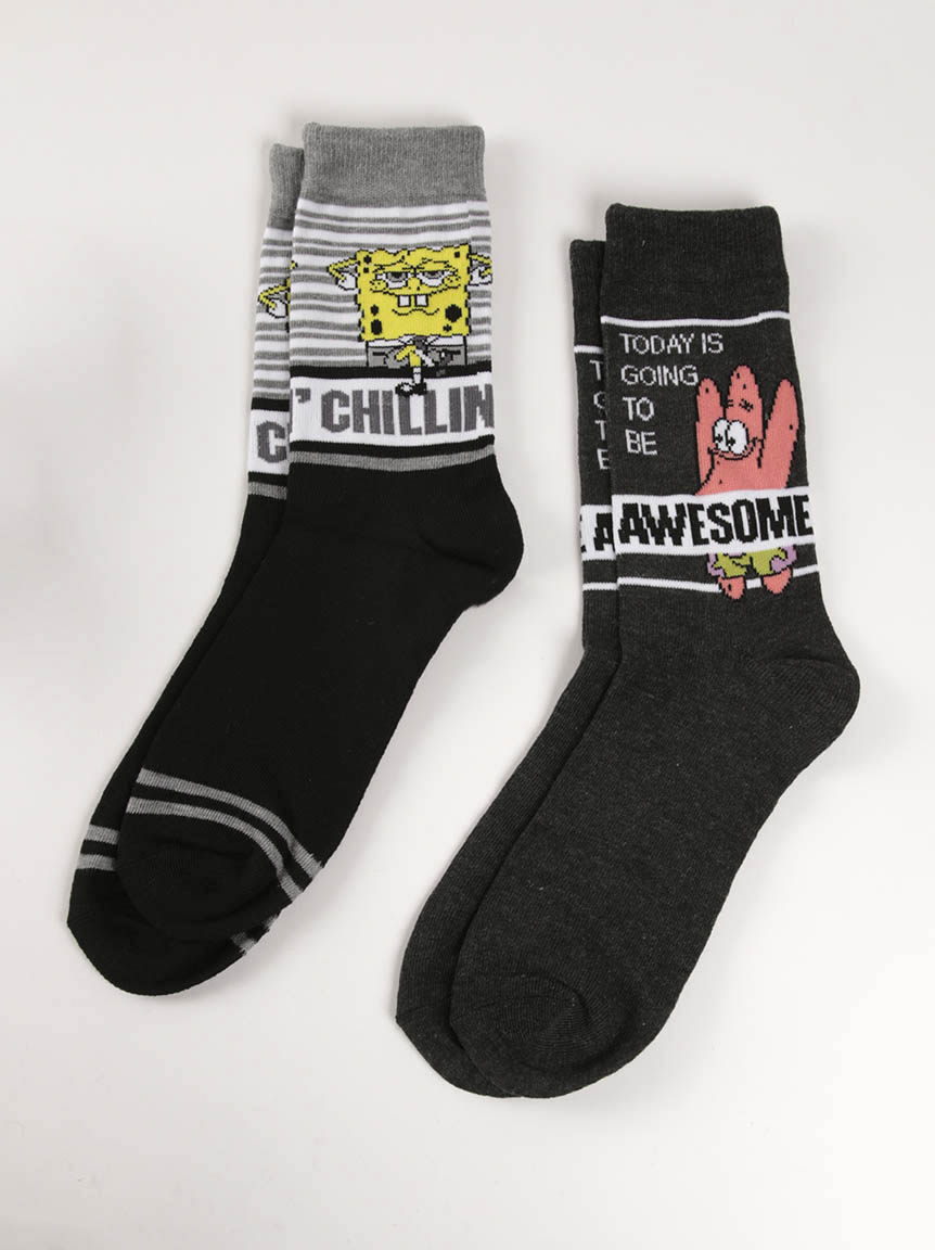 Men's Sponge Bob Crew Socks