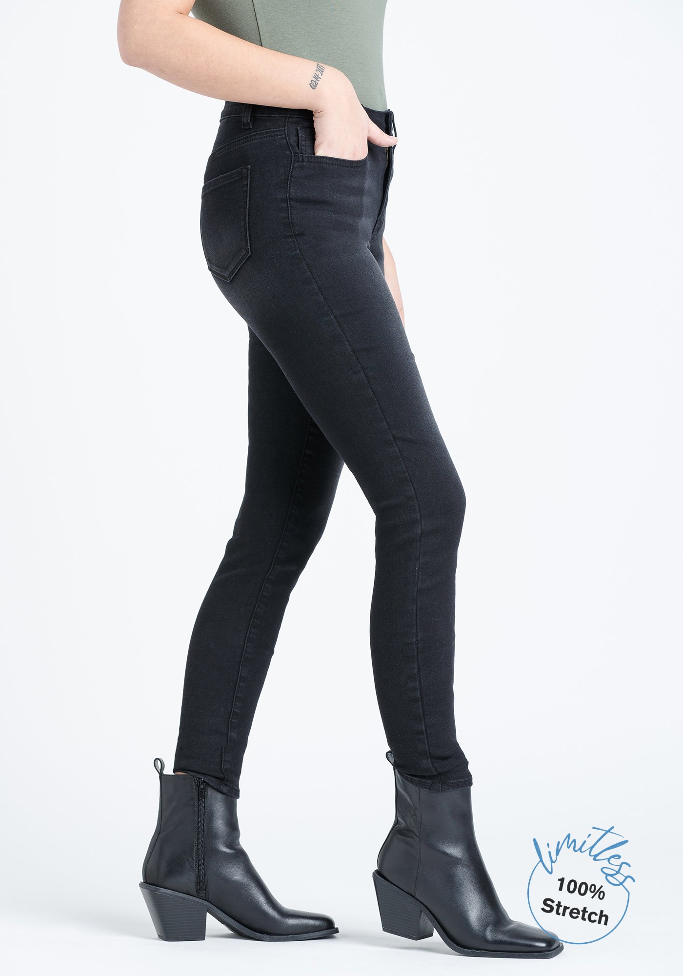 Women s Black skinny jeans limitless Warehouse One Black XS