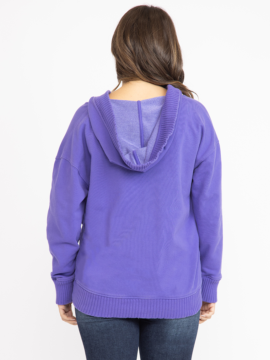 Women's V Neck Pop Hoodie