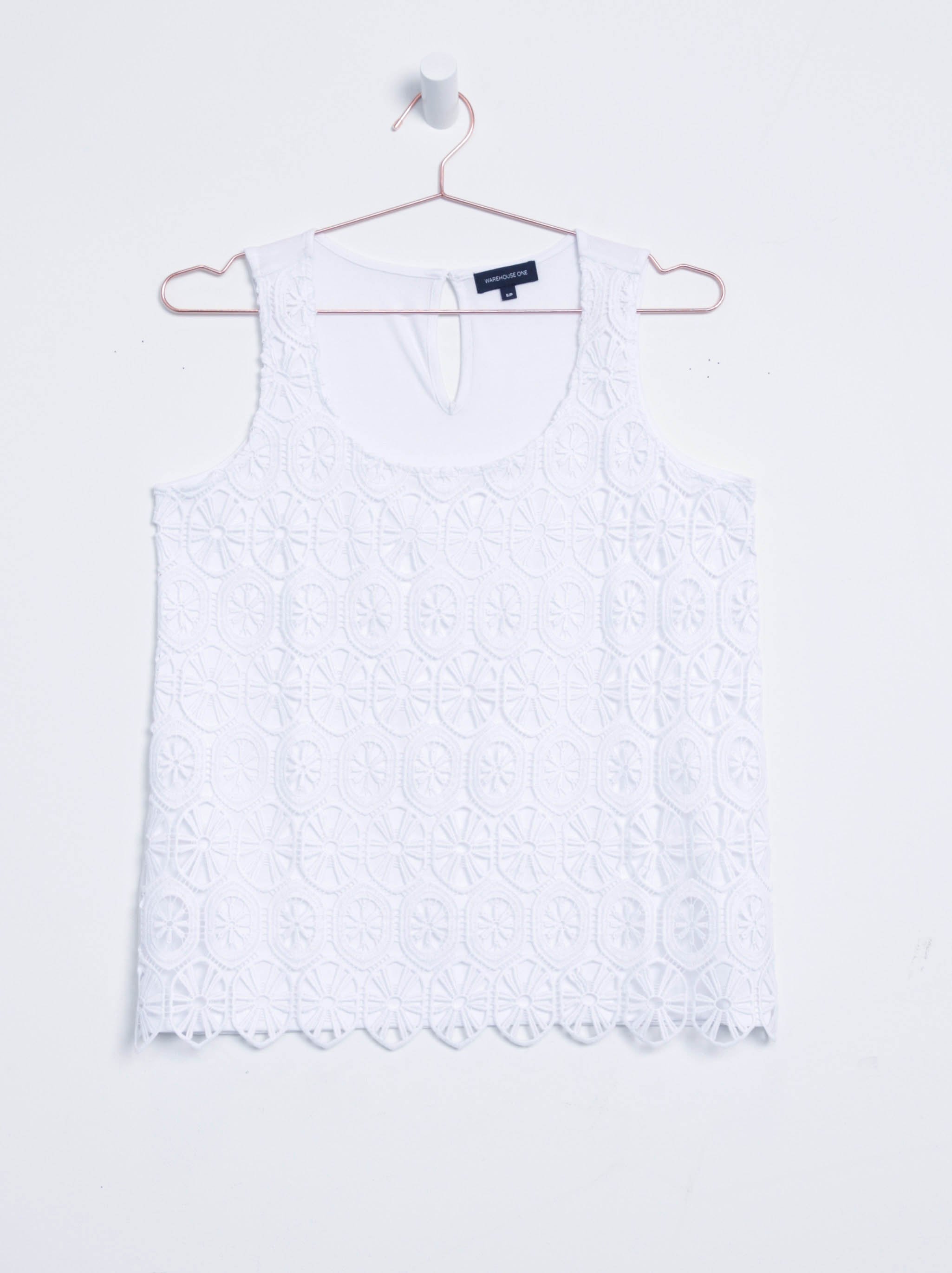 Women's Crochet Overlay Tank