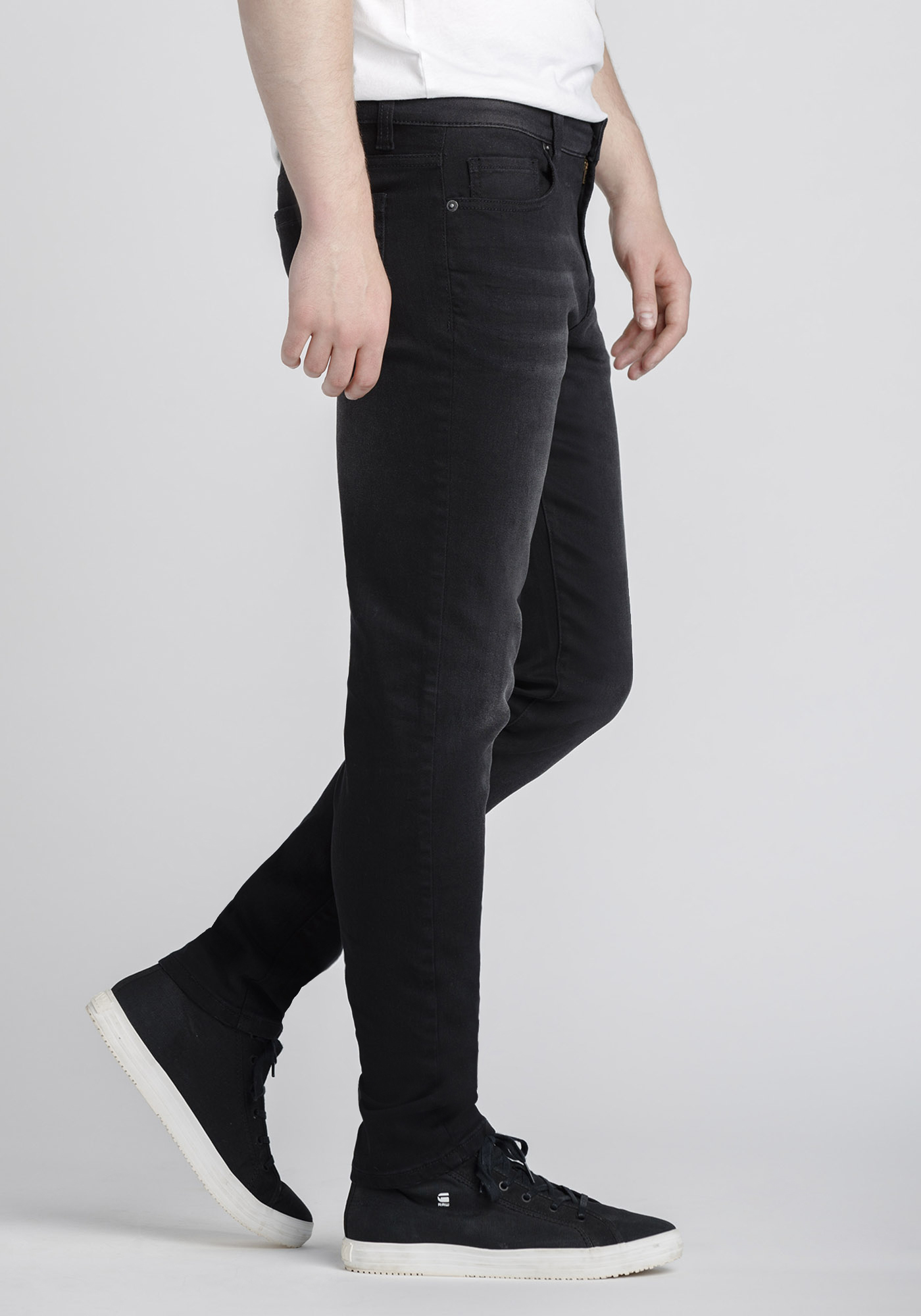 Washed black hot sale skinny jeans mens