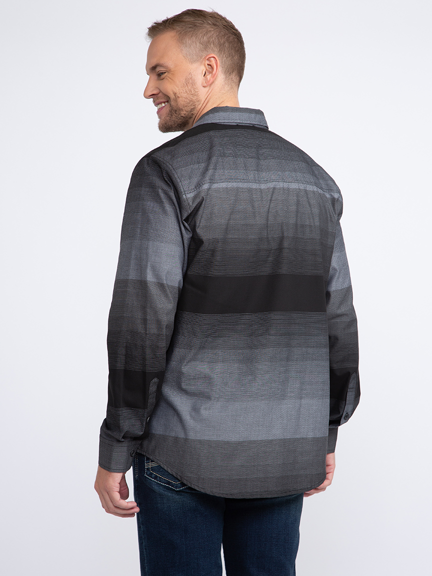 Men's Striped Ombre Shirt