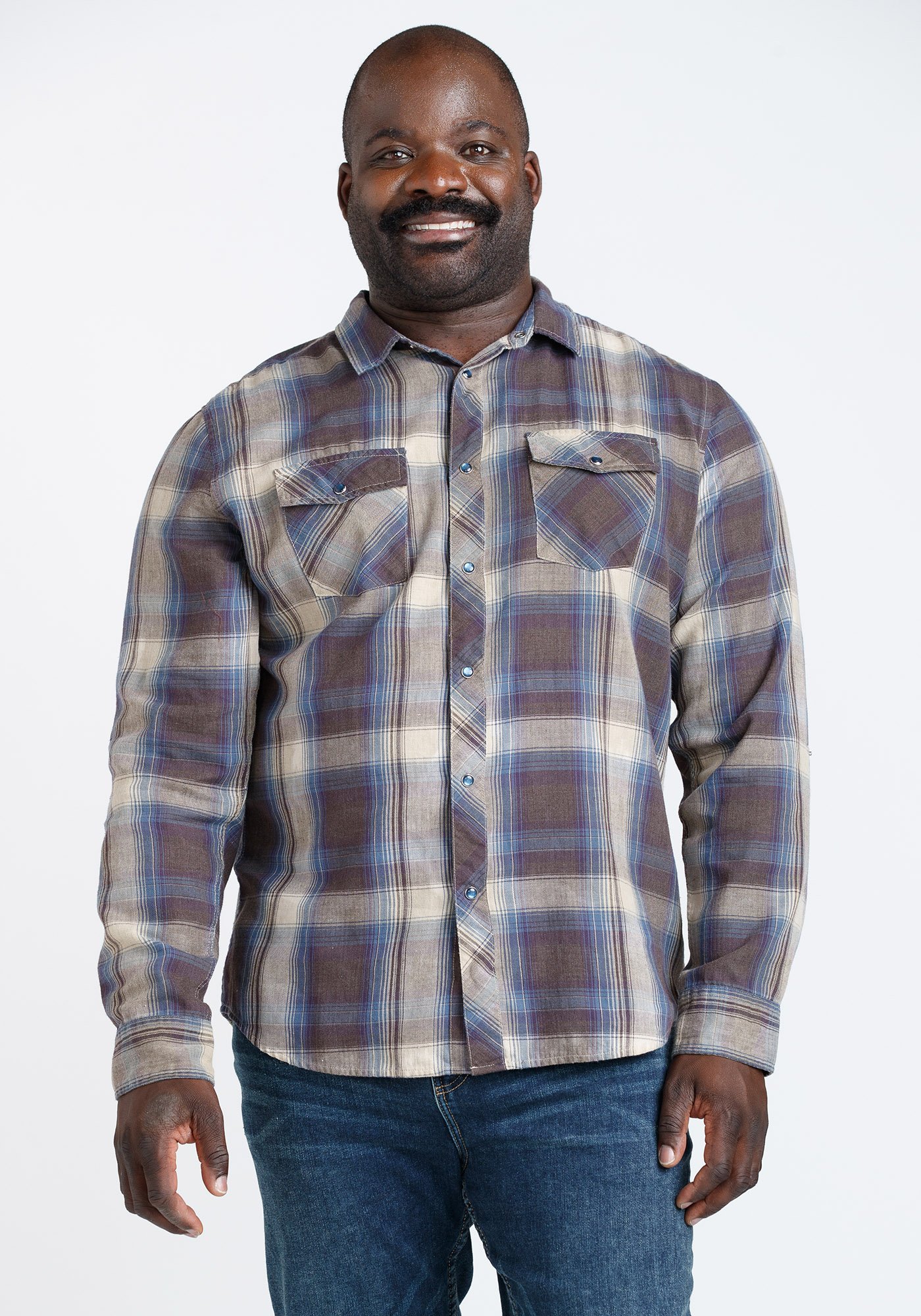 Men's Vintage Plaid Shirt