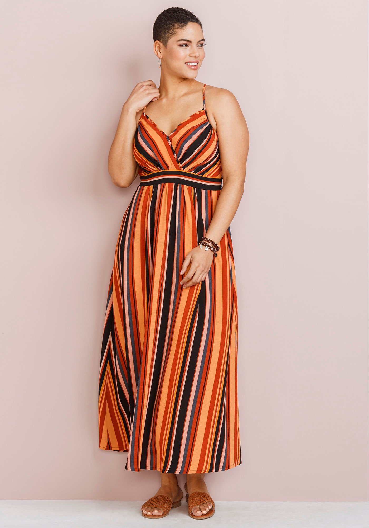 Women's Stripe Maxi Dress