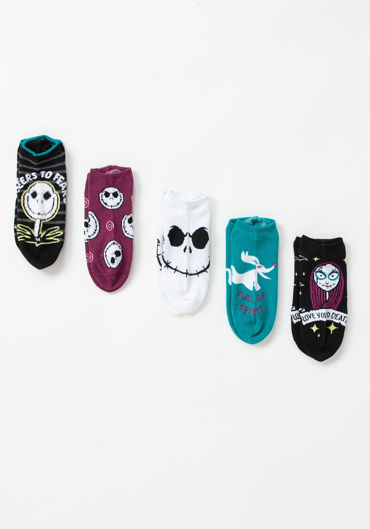 Nightmare Before Christmas No Show Socks