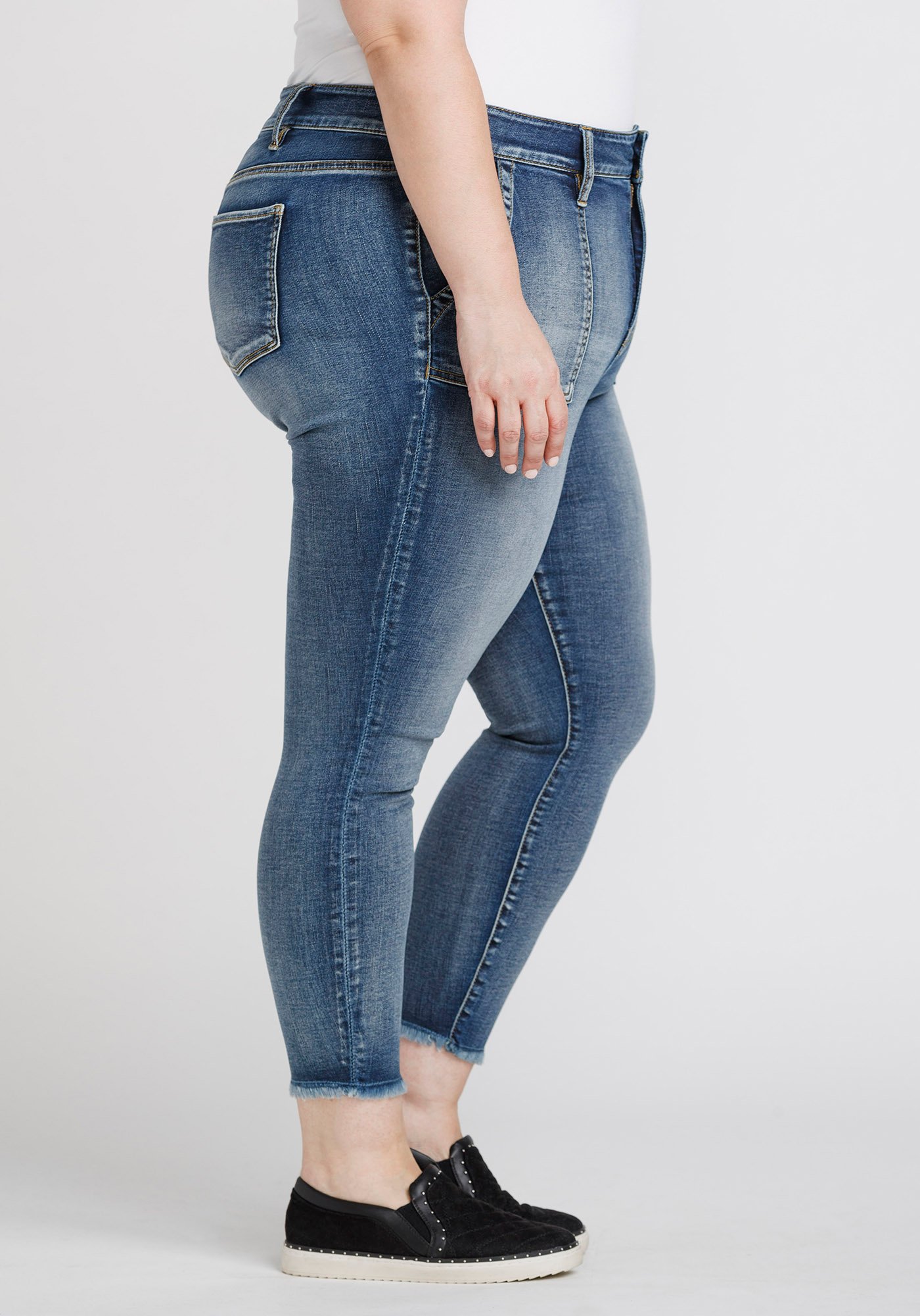 Women's Plus High Rise Skinny Crop