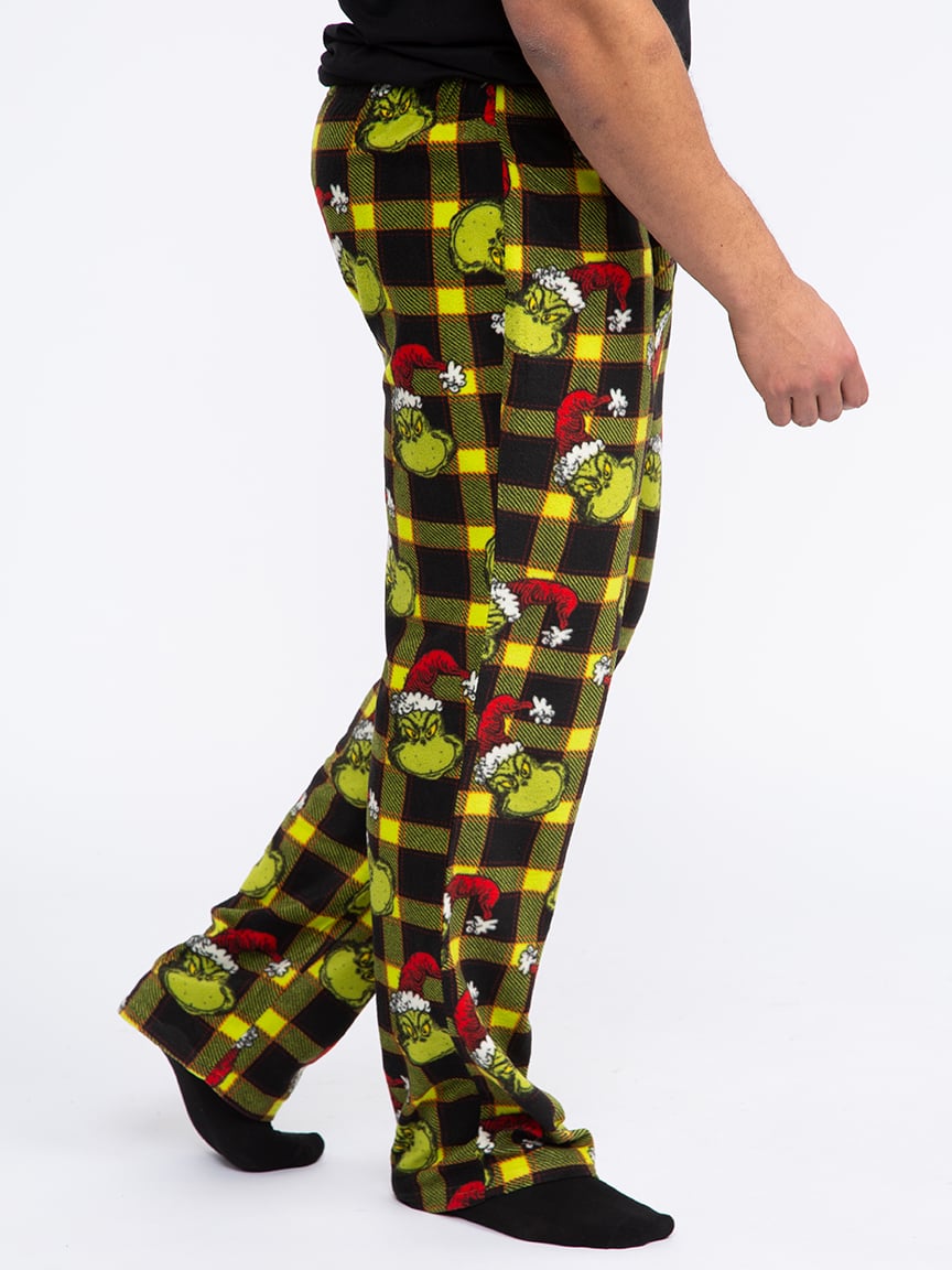 Men's Grinch Plaid Sleep Pant