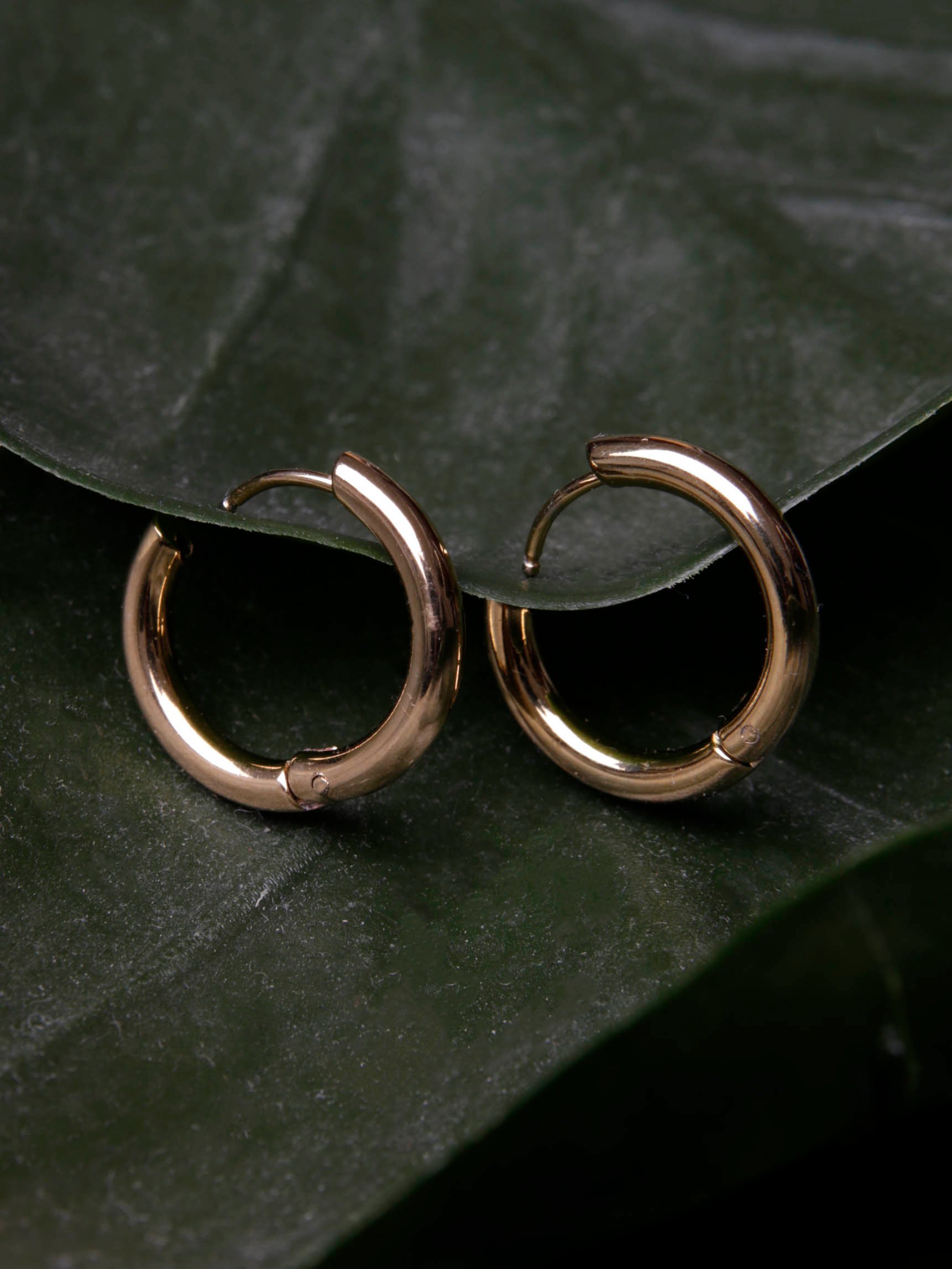 Women's Large Snap Hoop Earrings