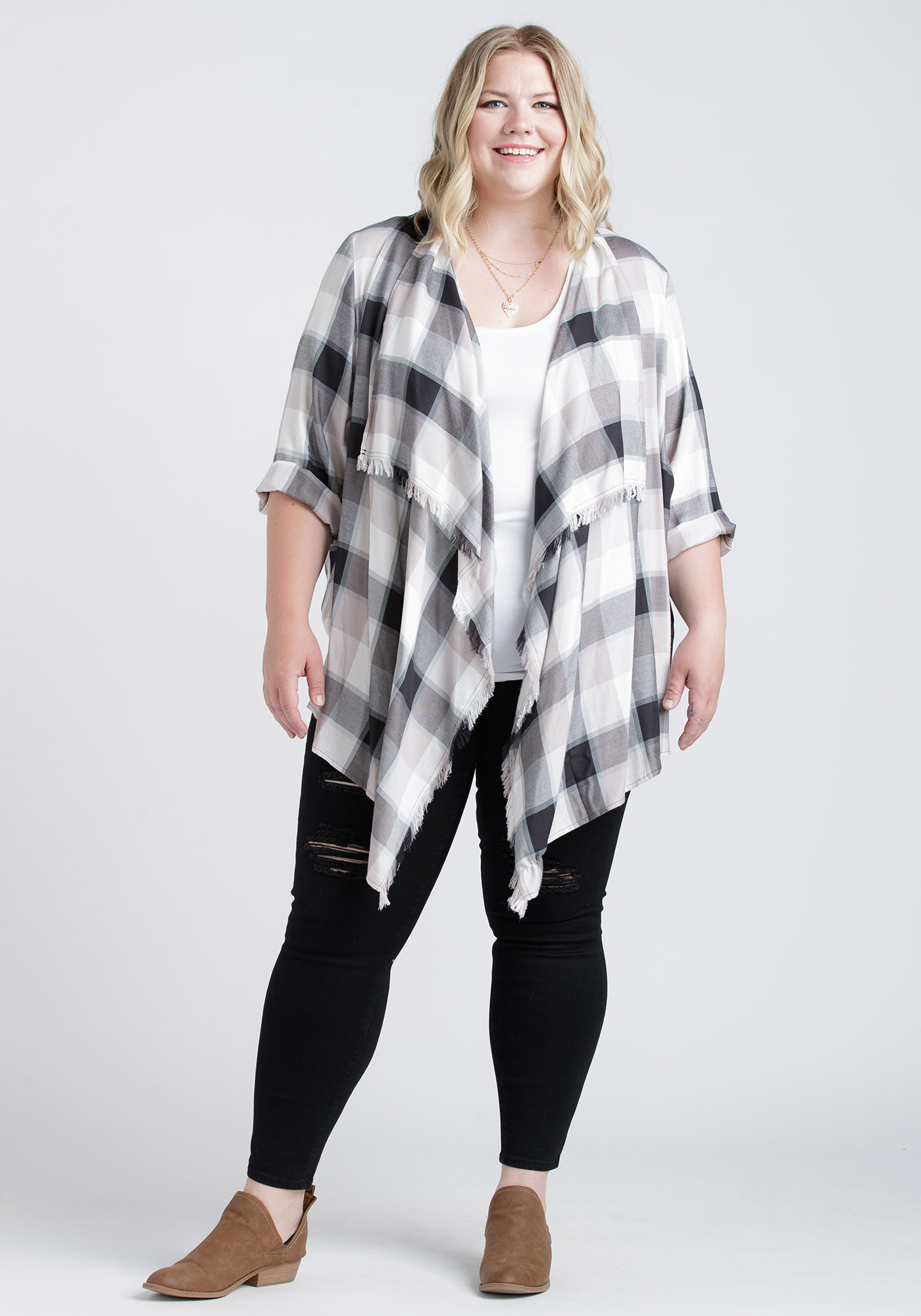 Women's Plaid Wrap