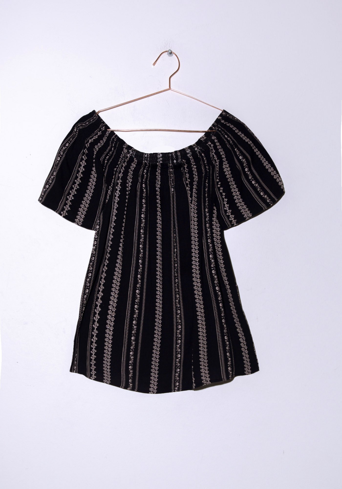 Women's Boho Stripe Peasant Top