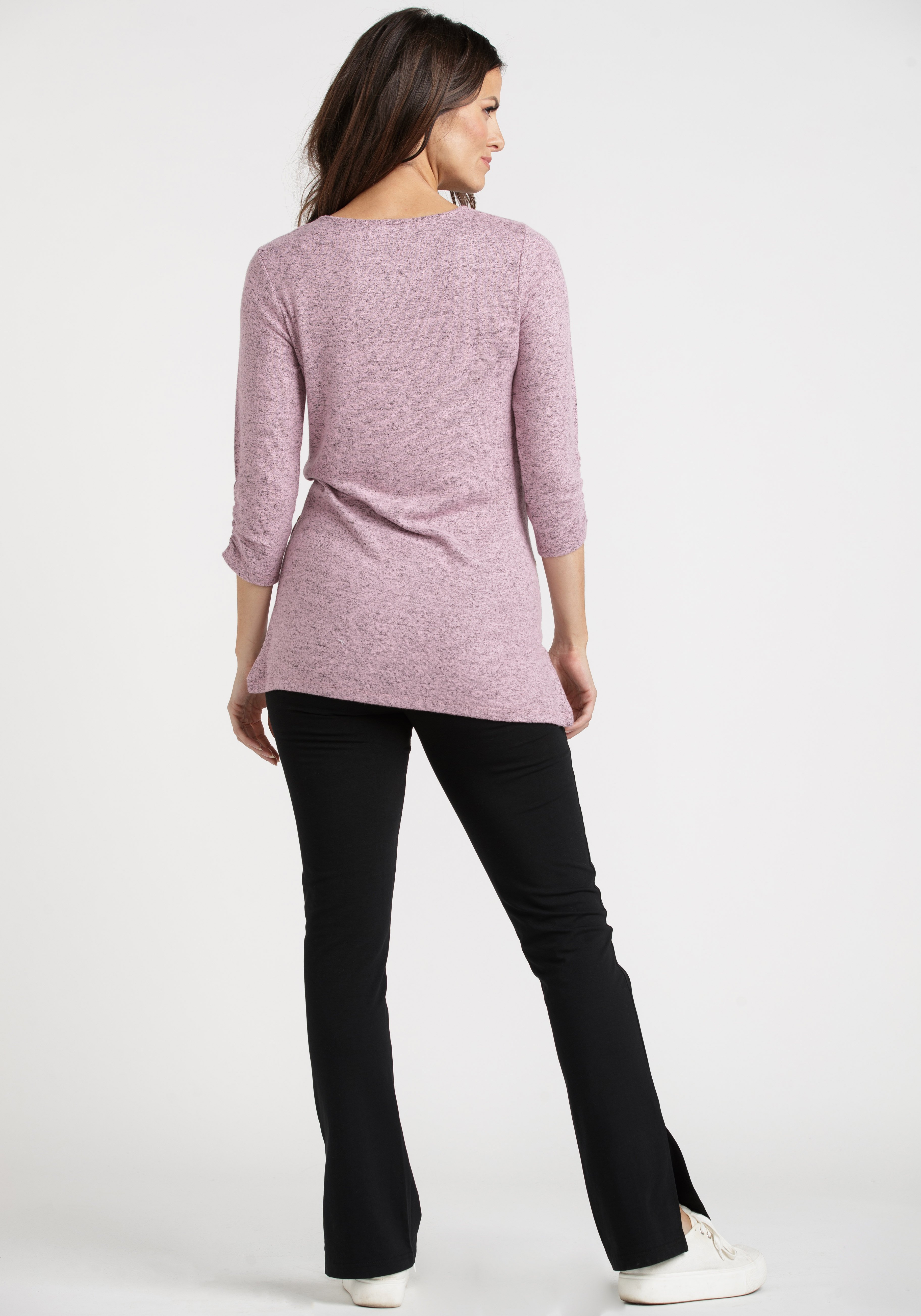 Women's Textured Side Button Top