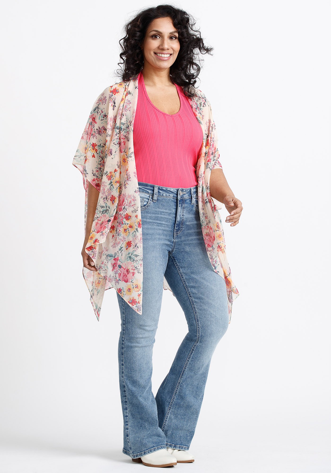 Women's Bright Floral Wrap