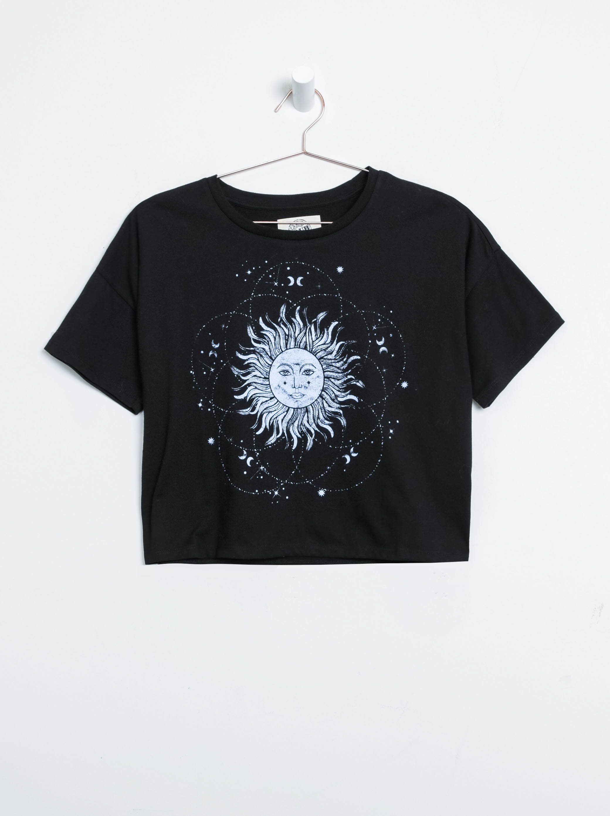 Women's Celestial Cropped Oversized Tee