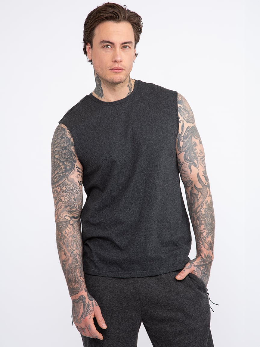 Men's Solid Sleeveless Tank