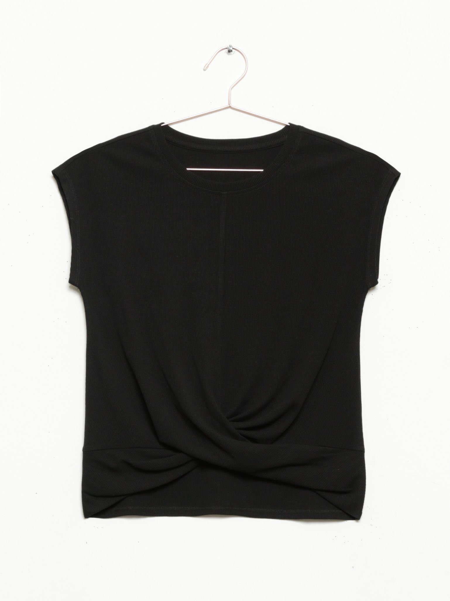 Women's Rib Twist Front Tee