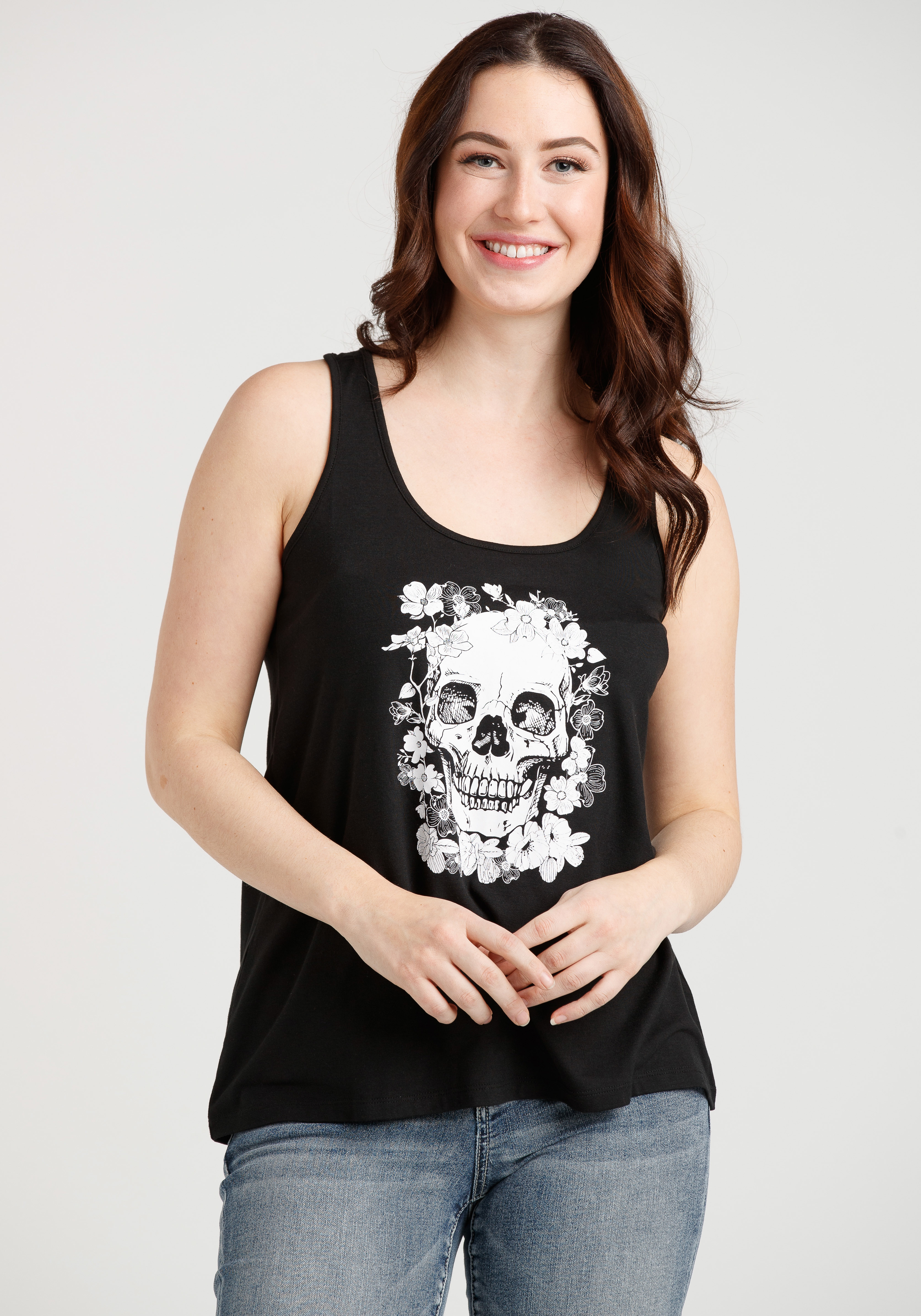 Women's Skull Racerback Tank