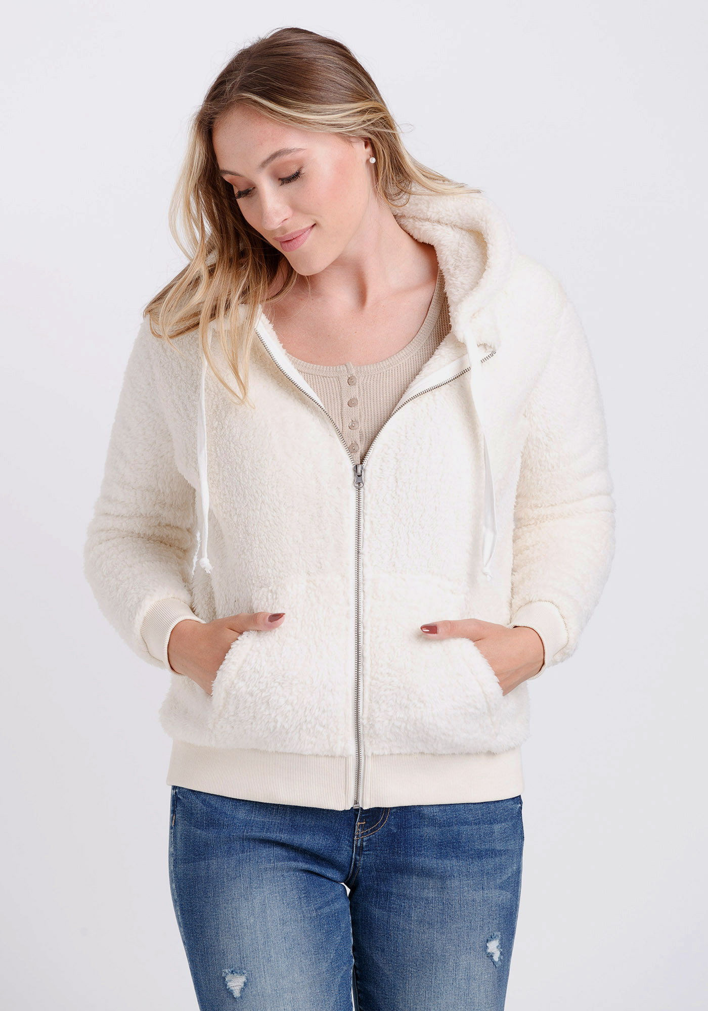 Women's Sherpa Zip Hoodie