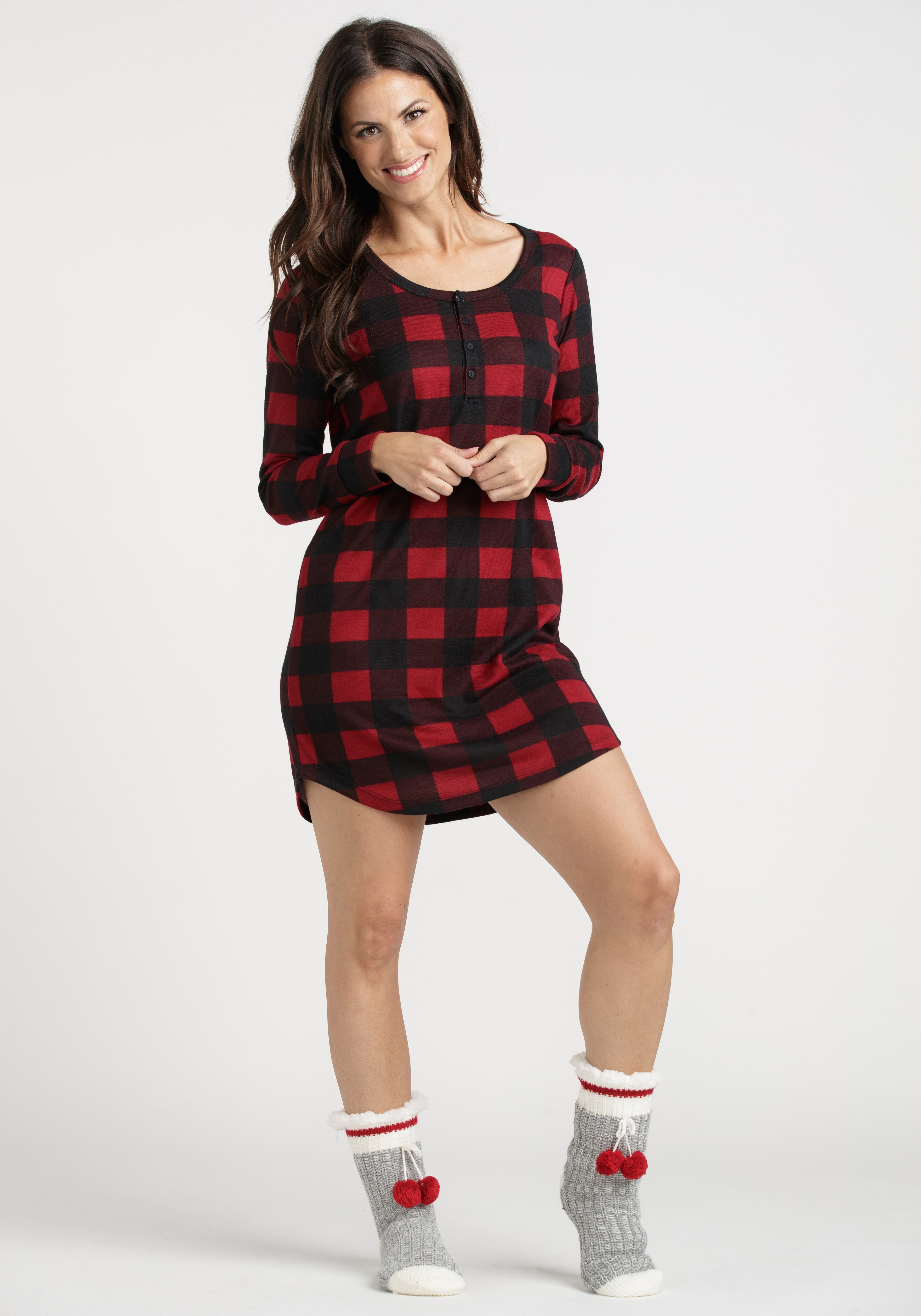 Women's Buffalo Plaid Sleep Shirt