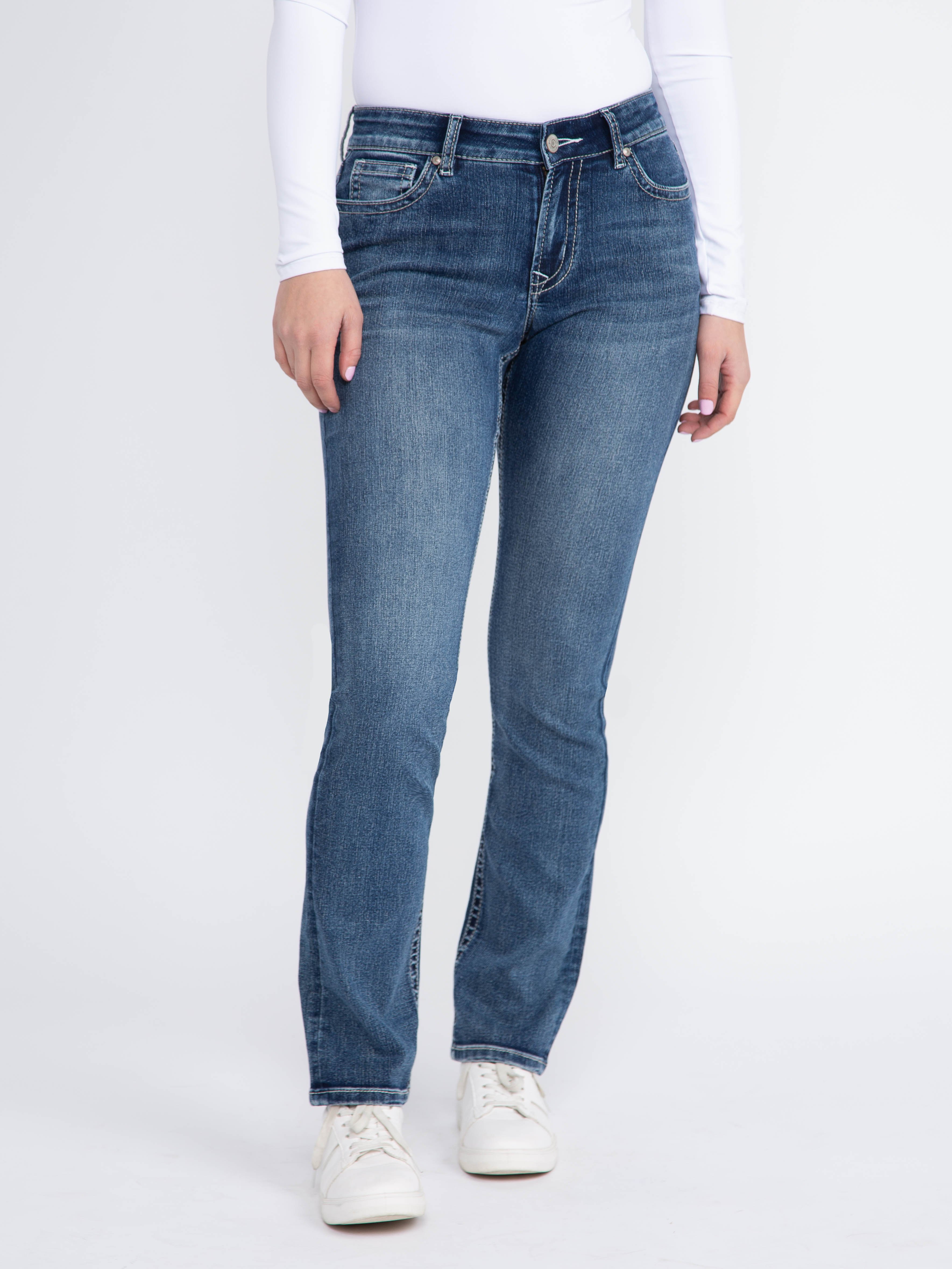 Women's Medium Wash Straight Jeans