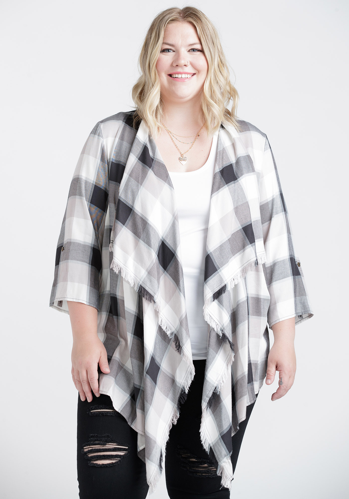 Women's Plaid Wrap