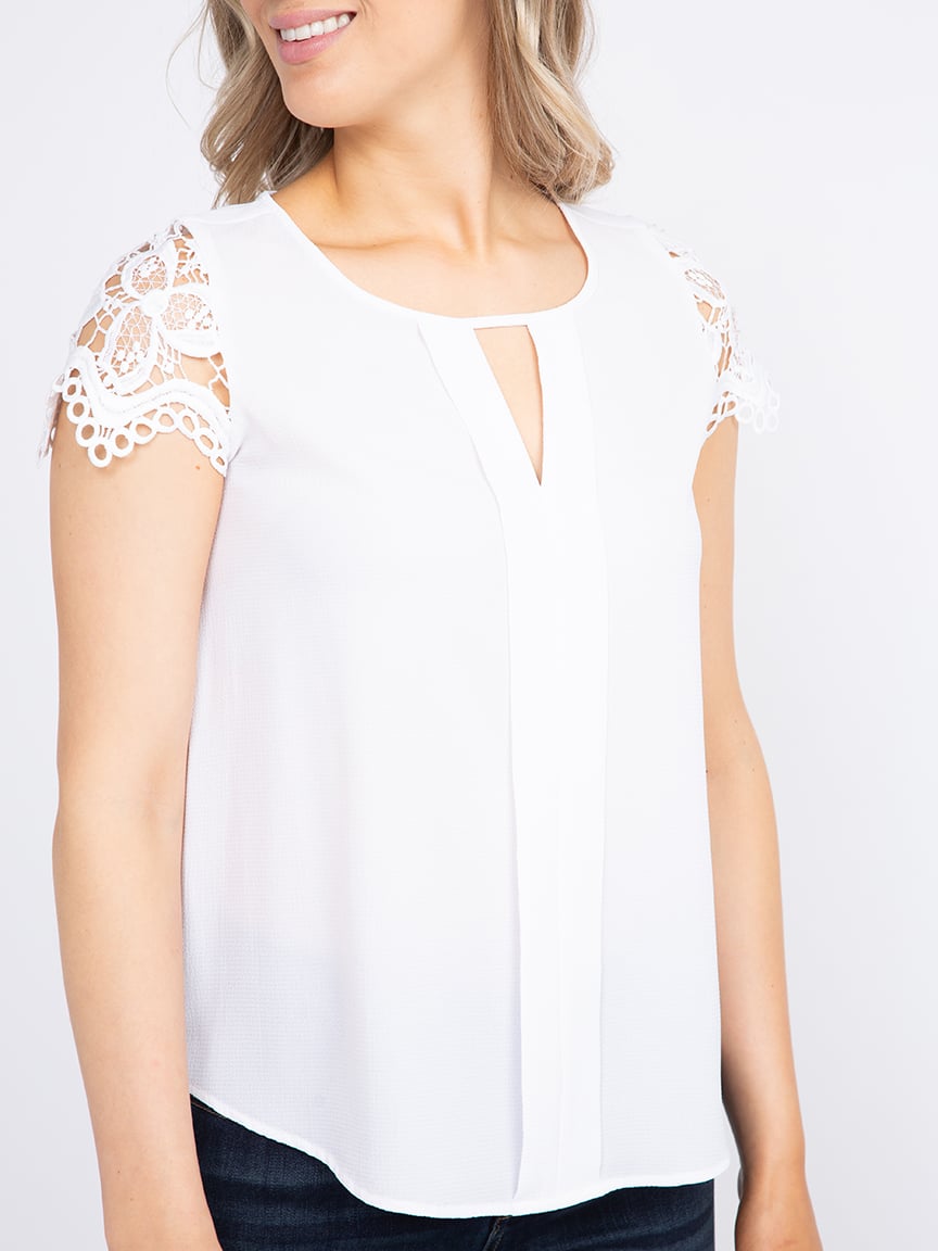 Women's Lace Sleeve Blouse