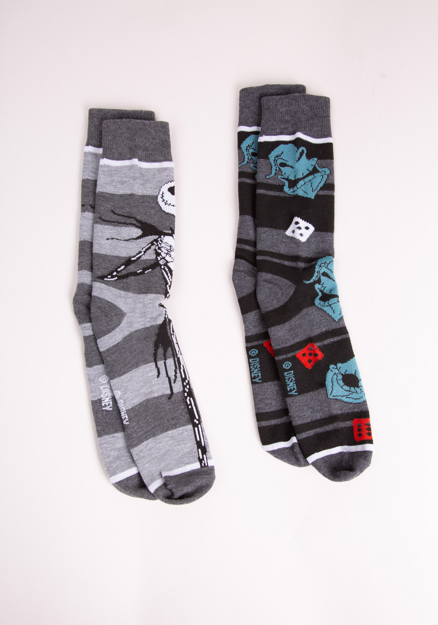 2pk Nightmare Before Christmas Crew Socks