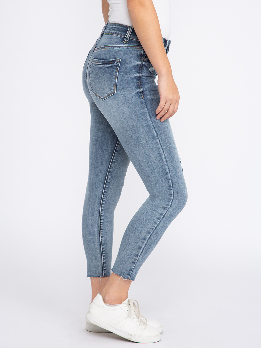 Women's Destroyed Ankle Skinny Jeans