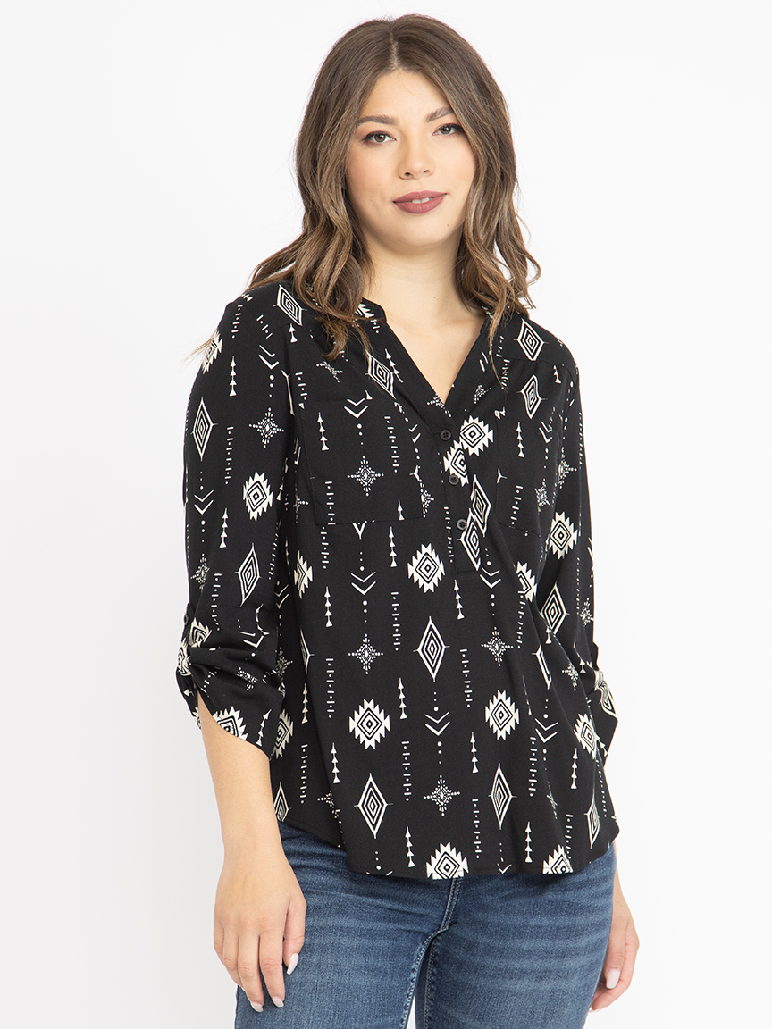 Women's Geo Blouse