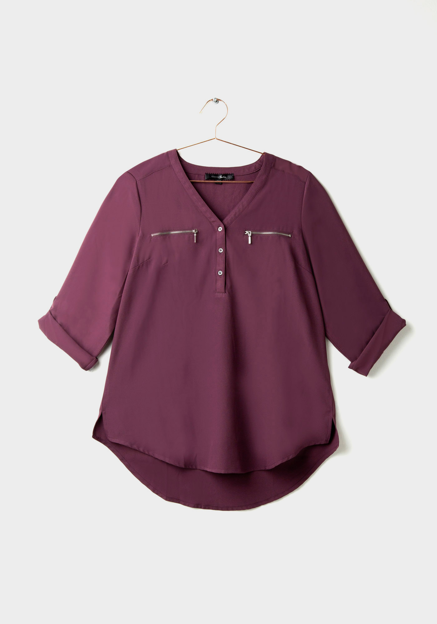 Women's Zip Pocket Blouse