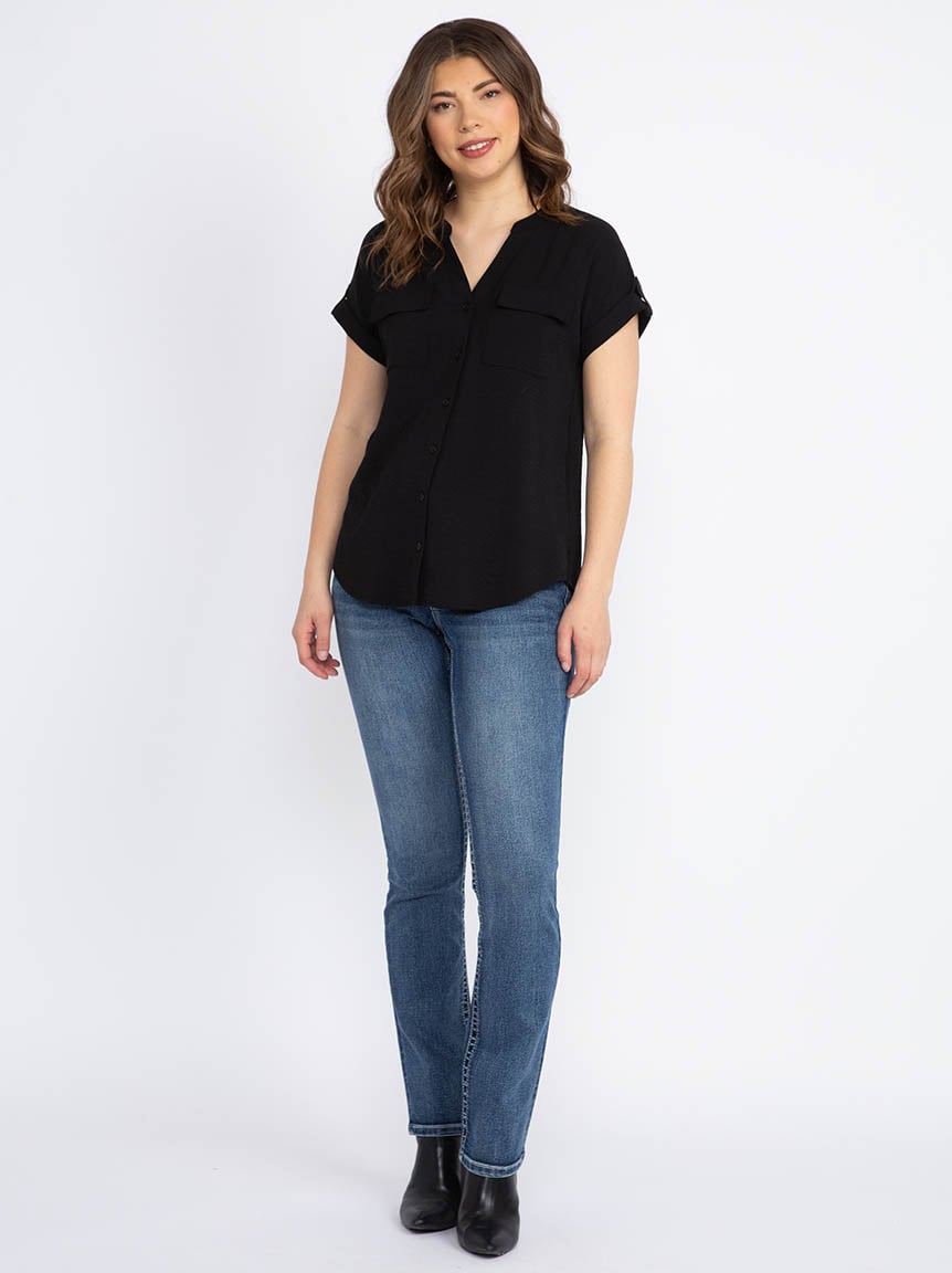 Women's Button Front Blouse